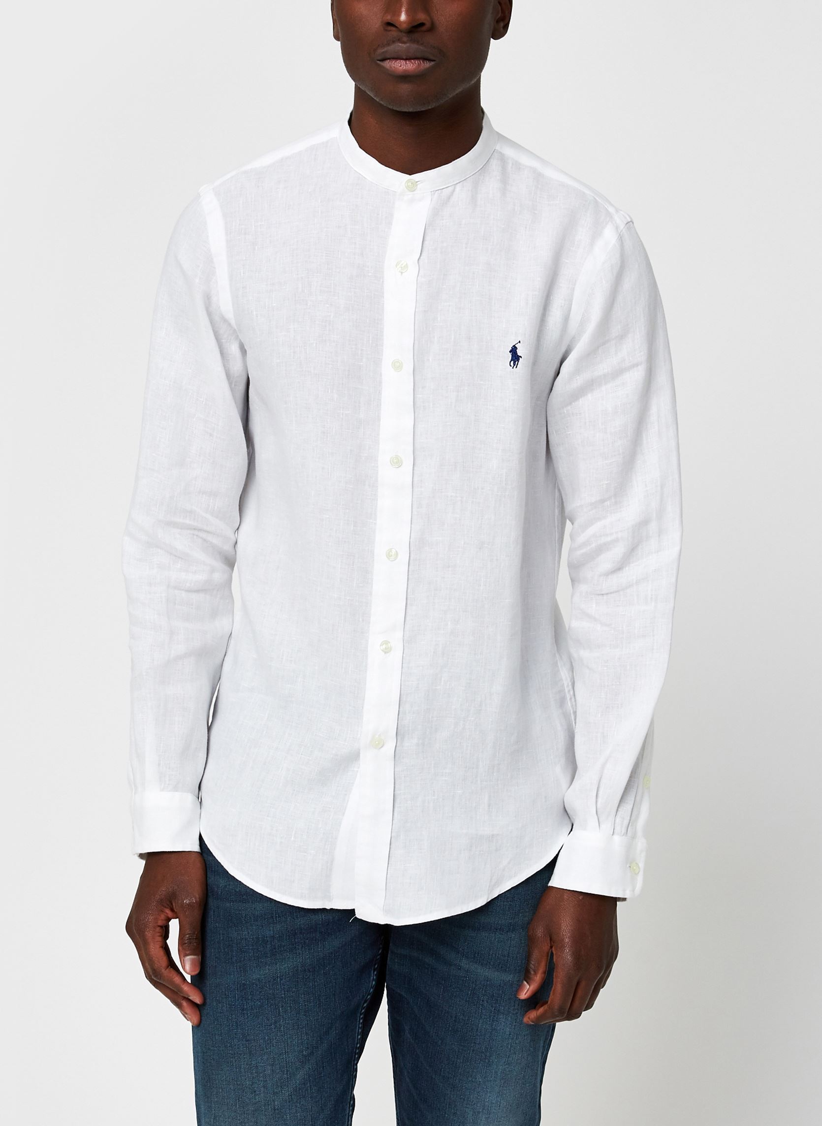 Hemden Chemise Cintrée En Lin herren weiß Polo Ralph Lauren Hemden Chemise Cintrée En Lin herren weiß WHITE