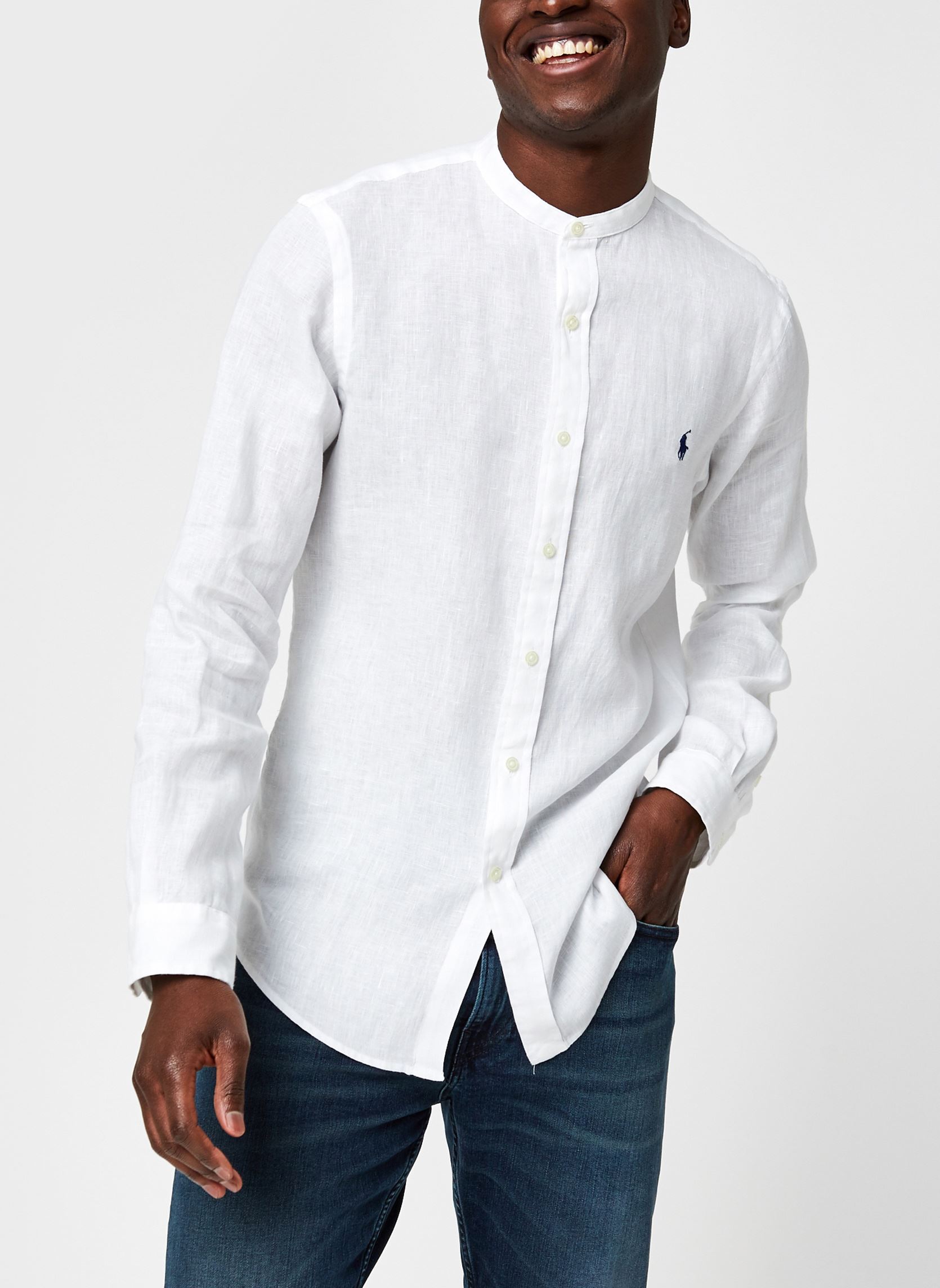 Chemise Polo Ralph Lauren CHEMISE AJUSTEE SLIM FIT EN LIN EU - vue 2