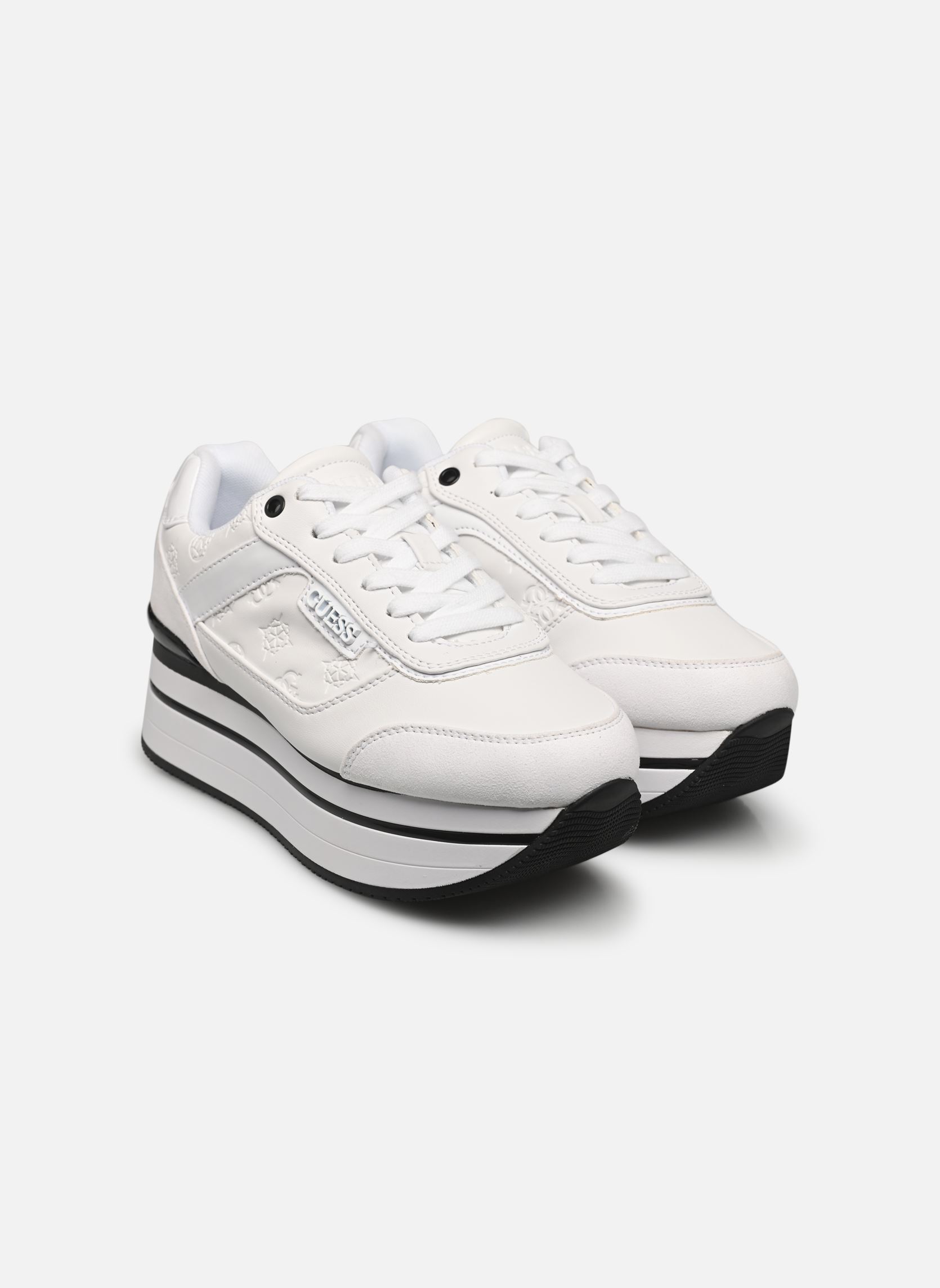 Niedrige Sneaker HANSIN damen weiß Guess Niedrige Sneaker HANSIN damen weiß White 2
