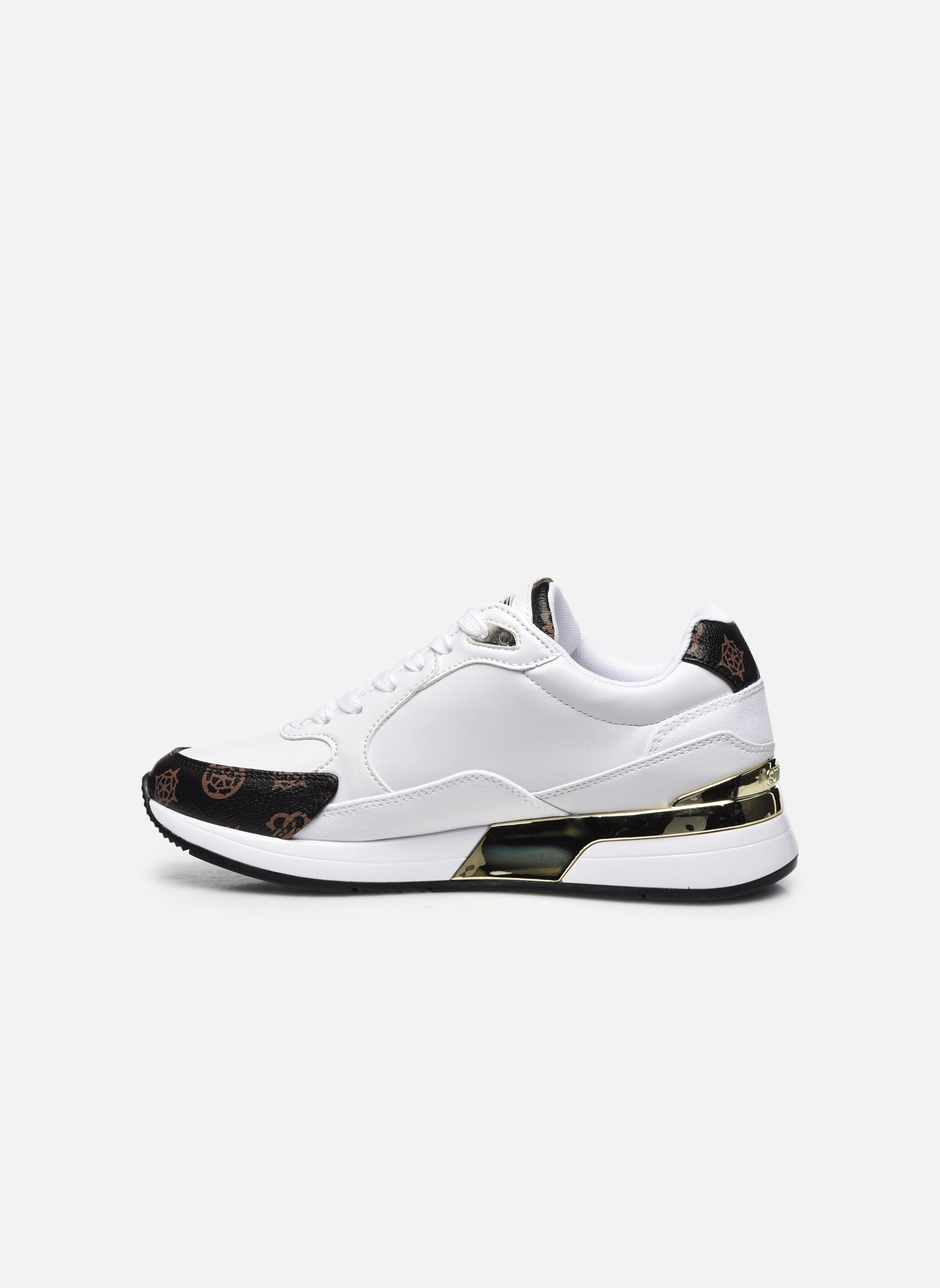 Baskets basses MOXEA femme blanc Guess Baskets basses MOXEA femme blanc White Brown
