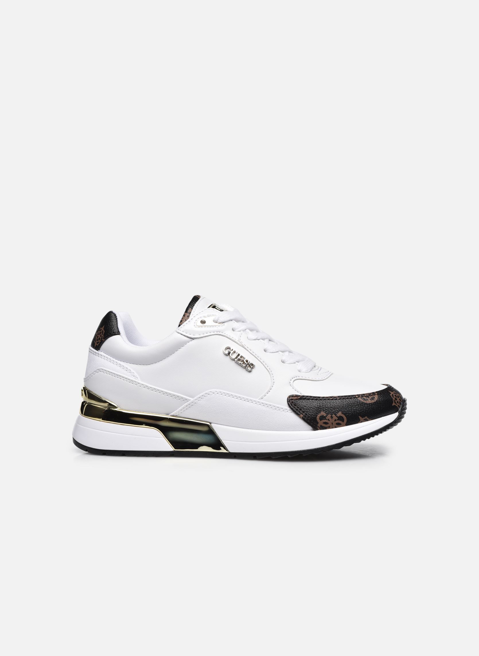 Baskets basses MOXEA femme blanc Guess Baskets basses MOXEA femme blanc White Brown