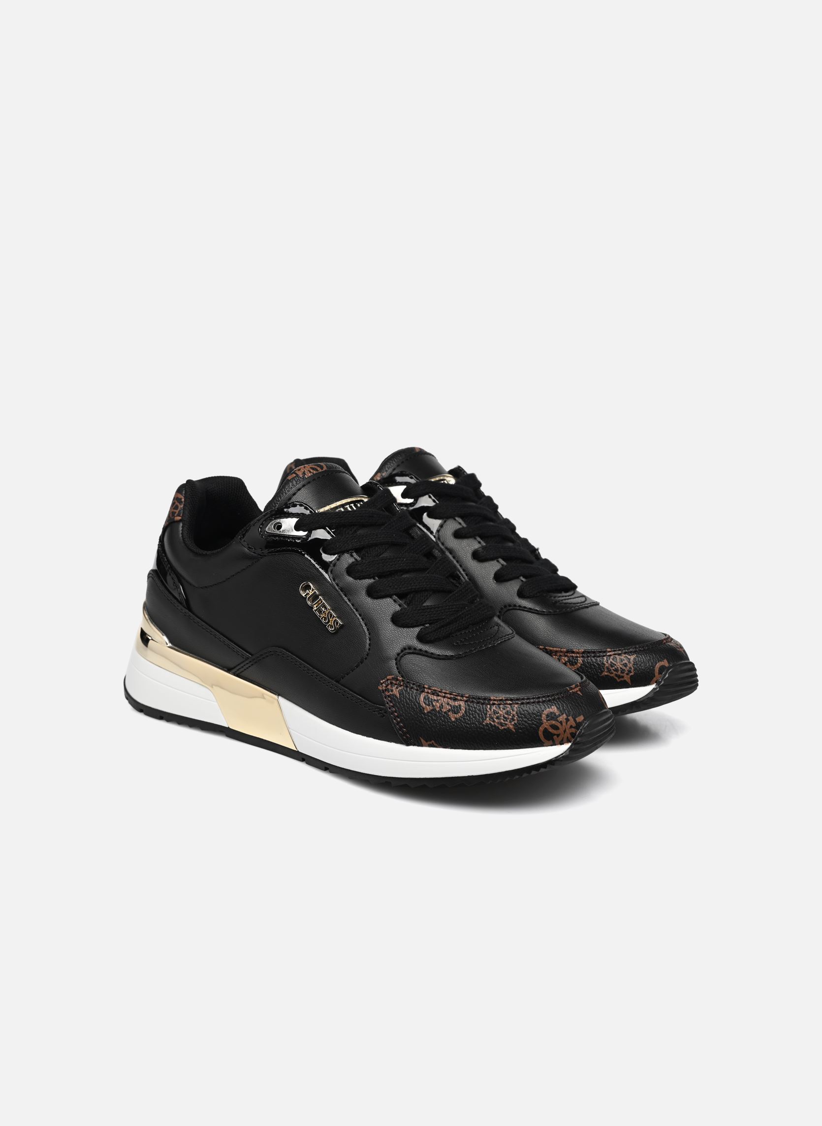 Niedrige Sneaker MOXEA damen schwarz Guess Niedrige Sneaker MOXEA damen schwarz BLKBR