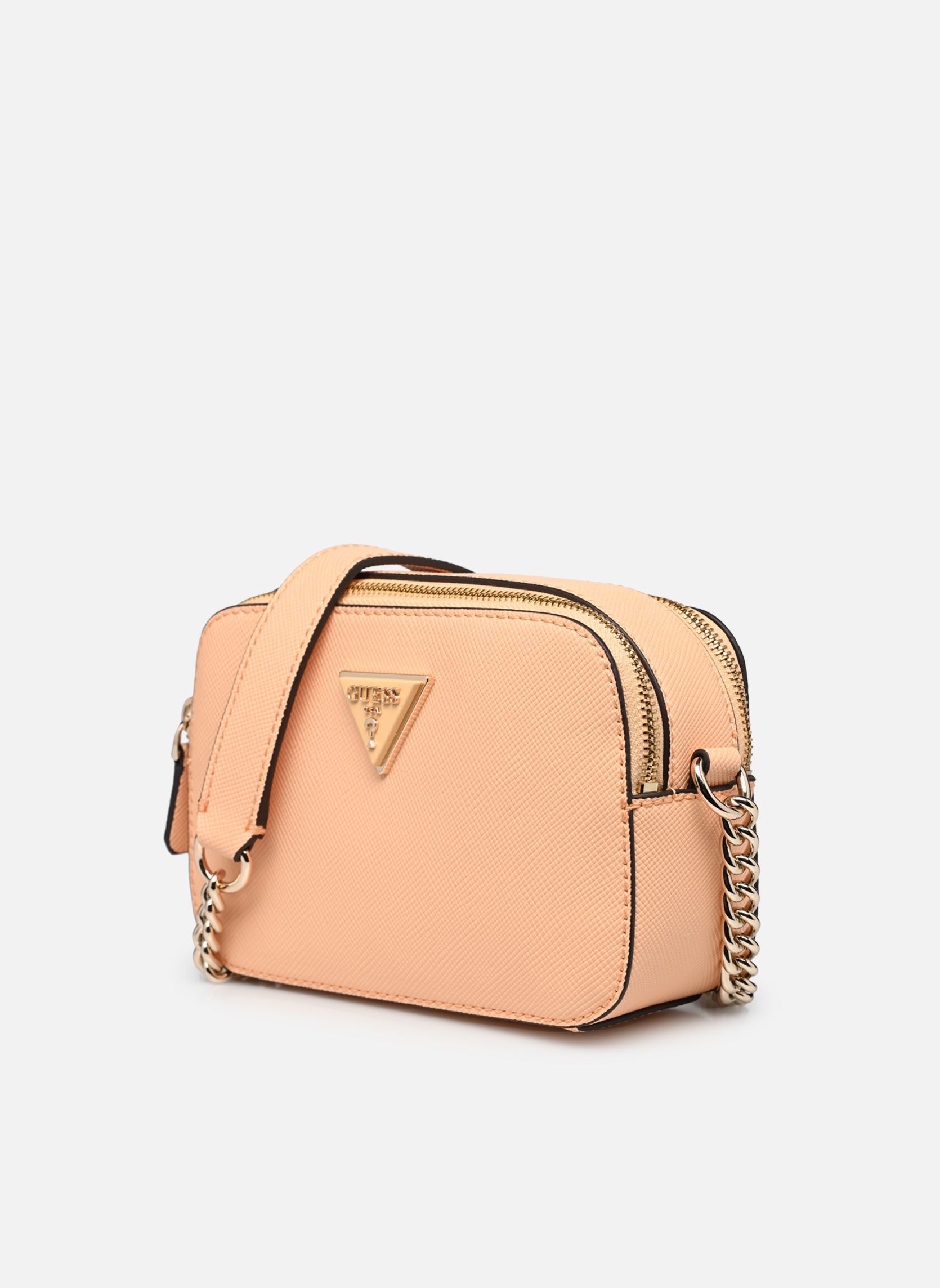 GUESS Sac à épaule bandoulière Sac de soirée Noelle Crossbody Camera White Blanc
