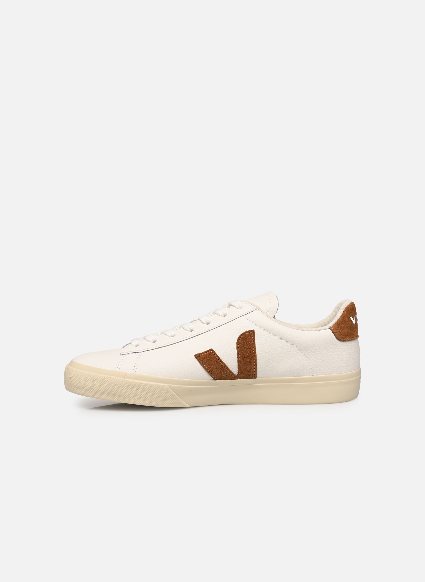 Niedrige Sneaker Campo Chromefree Leather M herren weiß Veja Niedrige Sneaker Campo Chromefree Leather M herren weiß WHITE_COGNAC