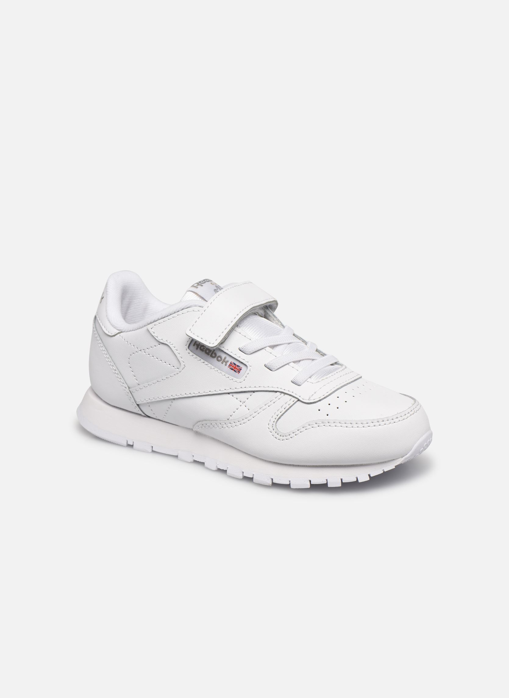 Niedrige Sneaker Classic Leather 1V weiß Reebok Niedrige Sneaker Classic Leather 1V weiß WhiteCarbonVector Blue