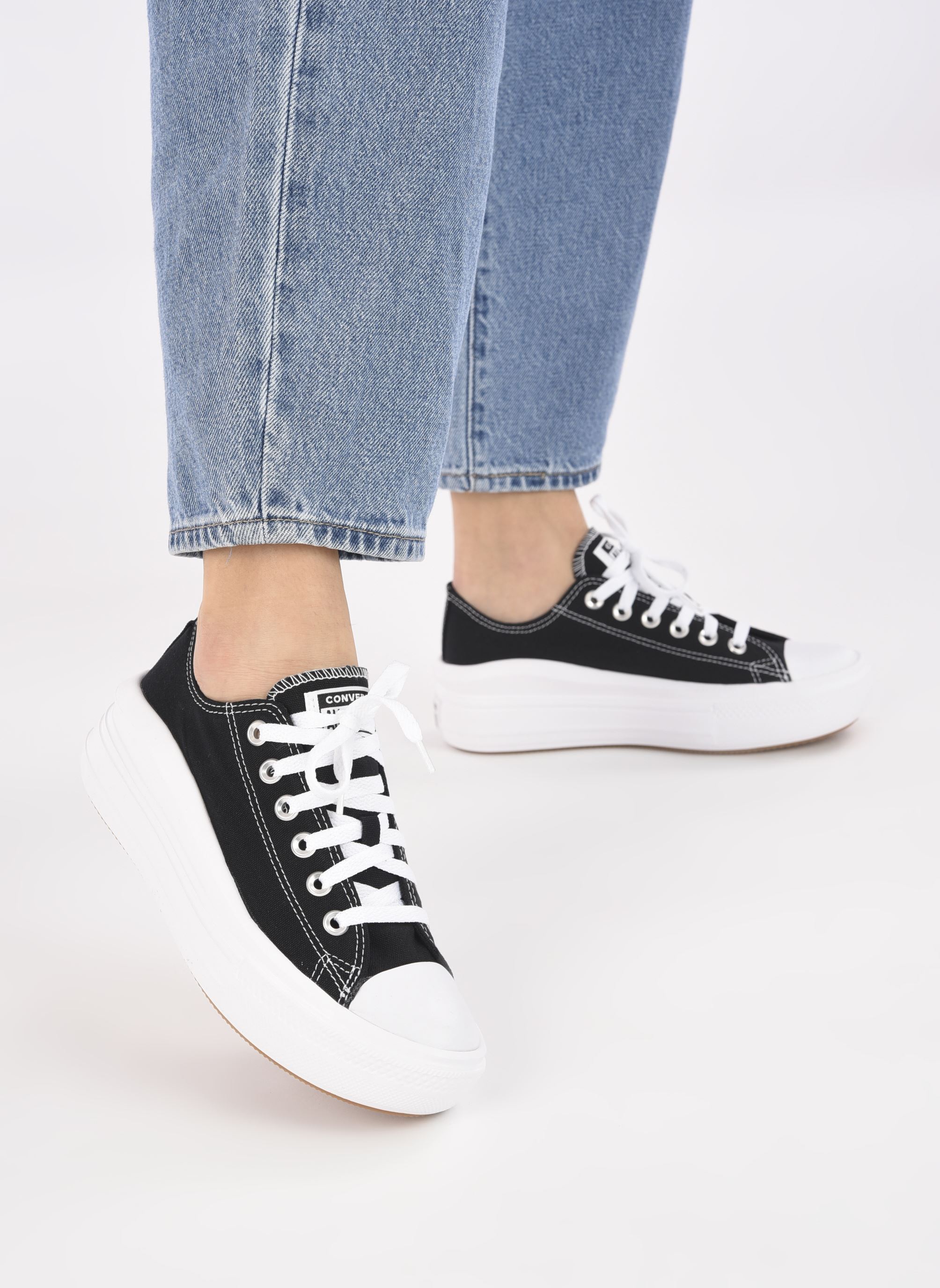 Baskets toile Chuck Taylor All Star Move Canvas Color femme noir Converse Baskets toile Chuck Taylor All Star Move Canvas Color femme noir BLACKWHITEWHITE