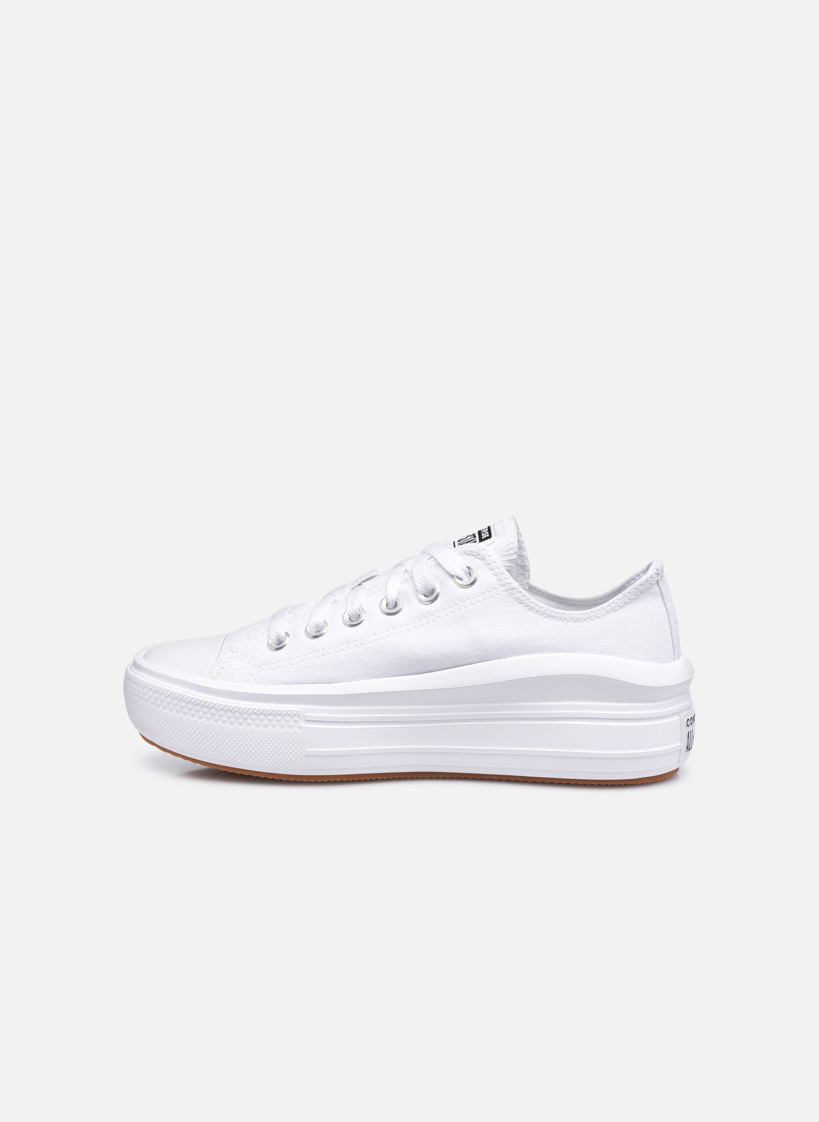 Baskets toile Chuck Taylor All Star Move Canvas Color femme blanc Converse Baskets toile Chuck Taylor All Star Move Canvas Color femme blanc WHITE/WHITE/WHITE