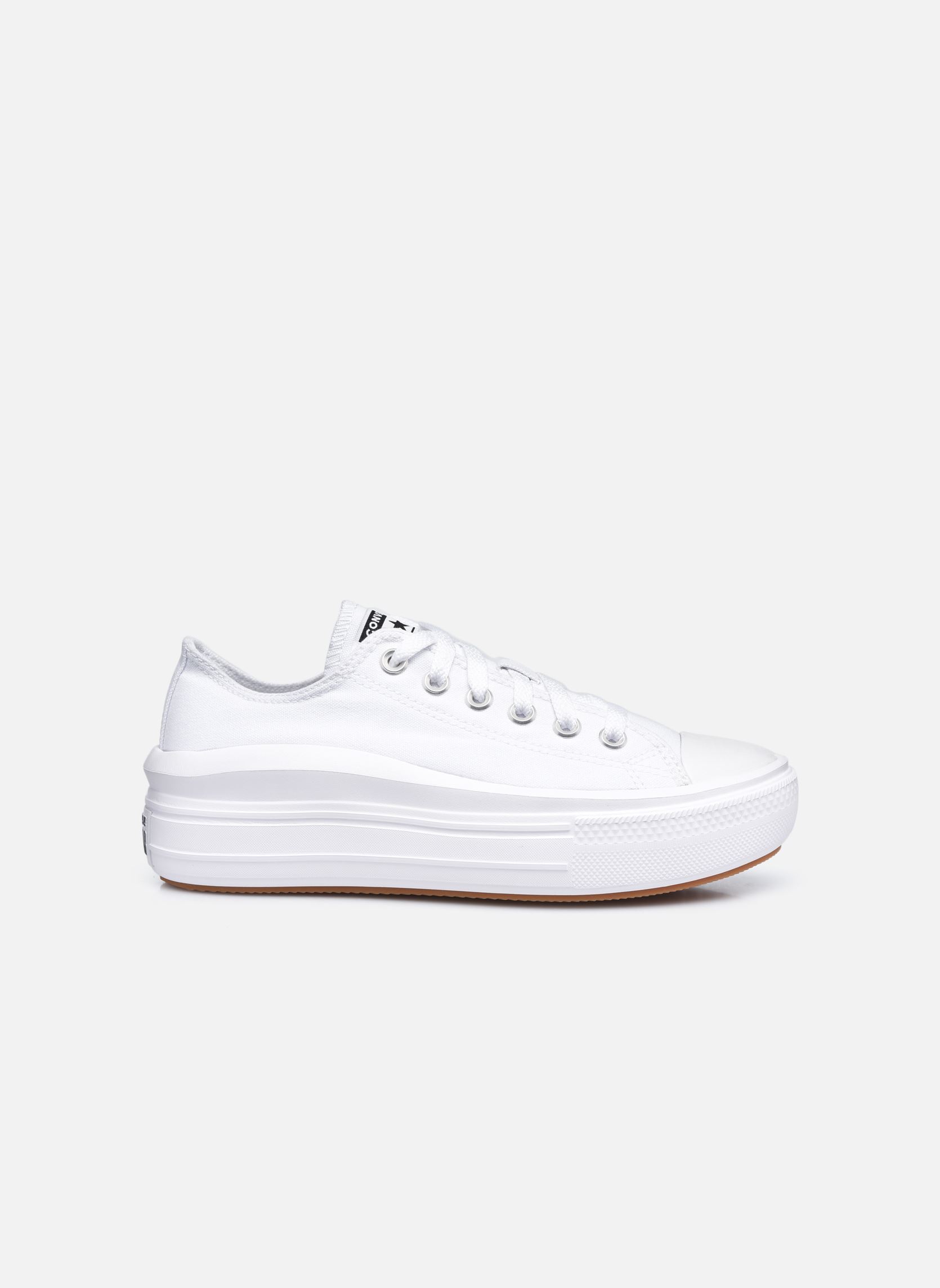 Baskets toile Chuck Taylor All Star Move Canvas Color femme blanc Converse Baskets toile Chuck Taylor All Star Move Canvas Color femme blanc WHITE/WHITE/WHITE