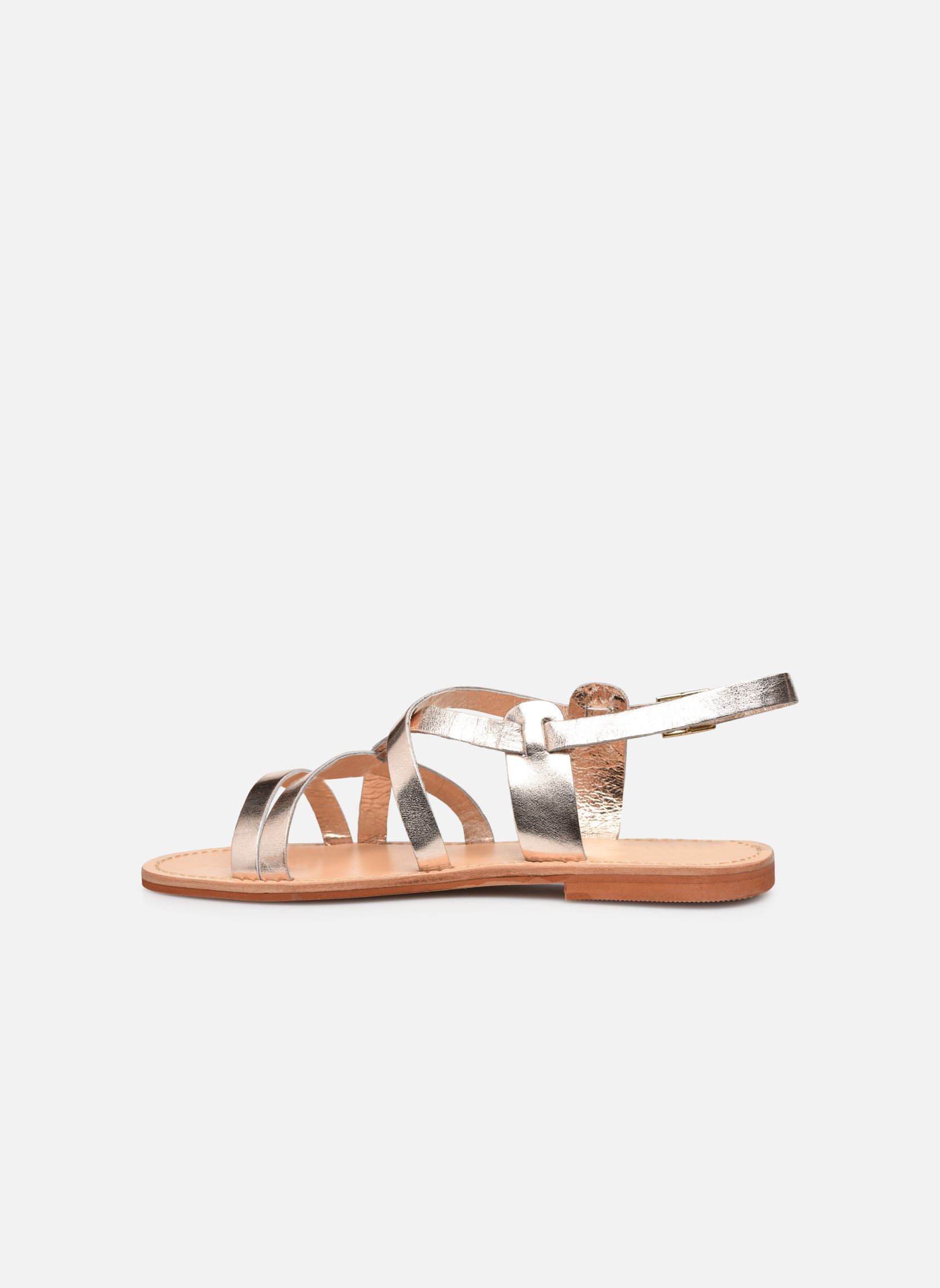Sandales WISCHIA femme or et bronze Jonak Sandales WISCHIA femme or et bronze CUIR METALLISE PLATINE