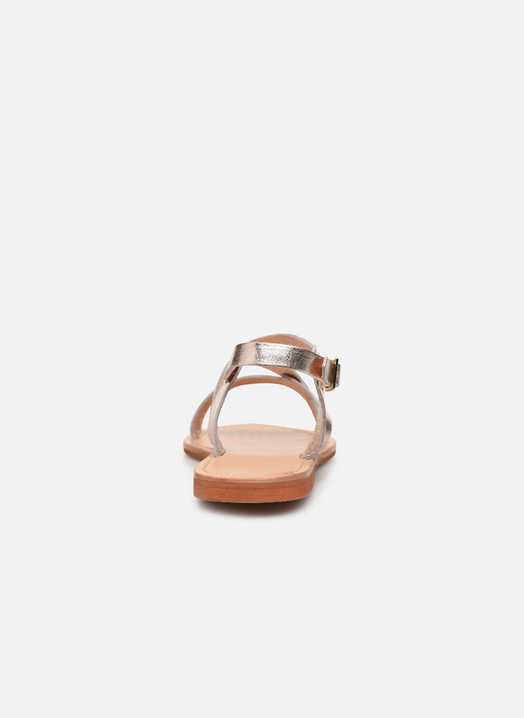 Sandales WISCHIA femme or et bronze Jonak Sandales WISCHIA femme or et bronze CUIR METALLISE PLATINE