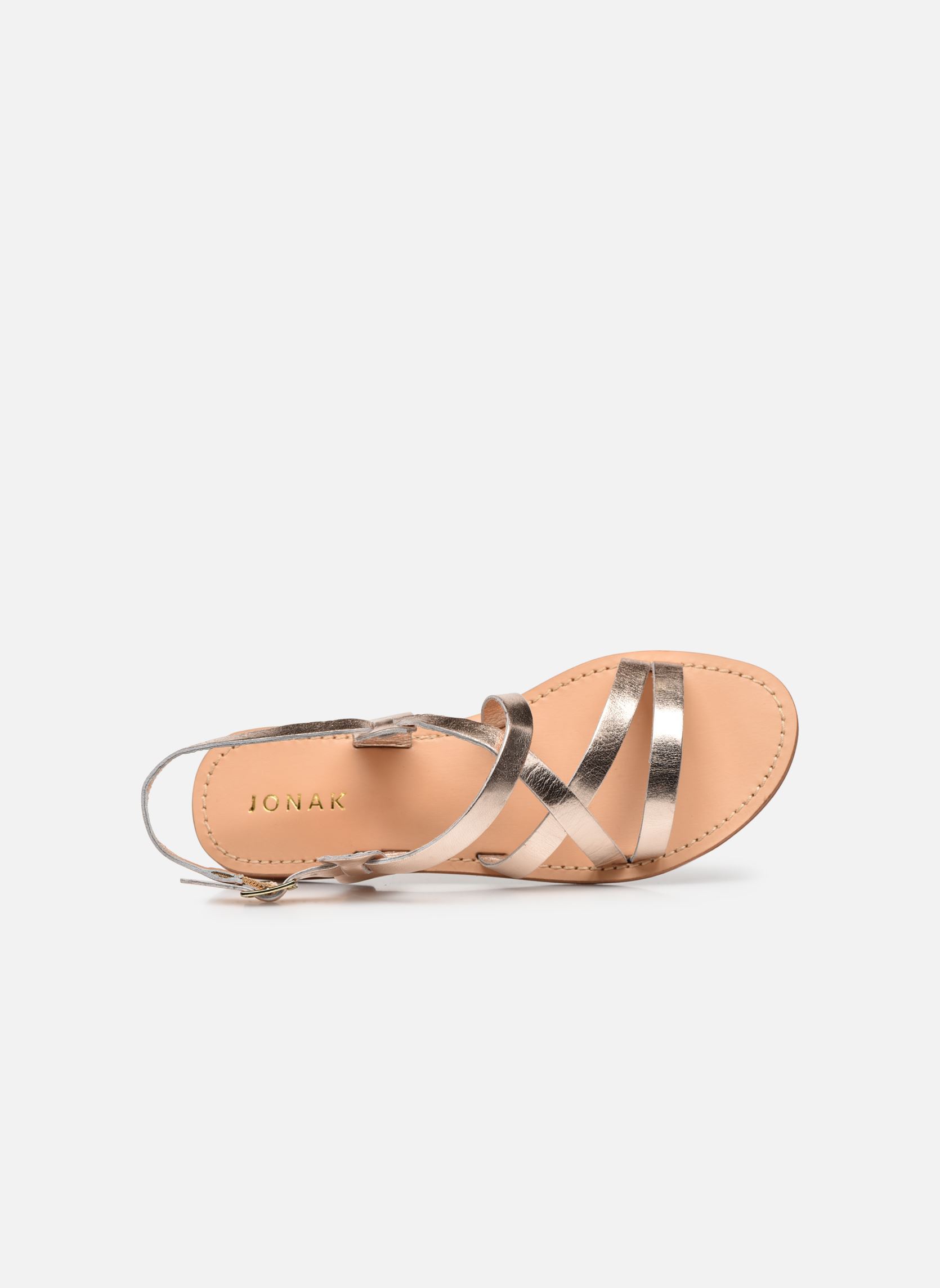Sandales WISCHIA femme or et bronze Jonak Sandales WISCHIA femme or et bronze CUIR METALLISE PLATINE