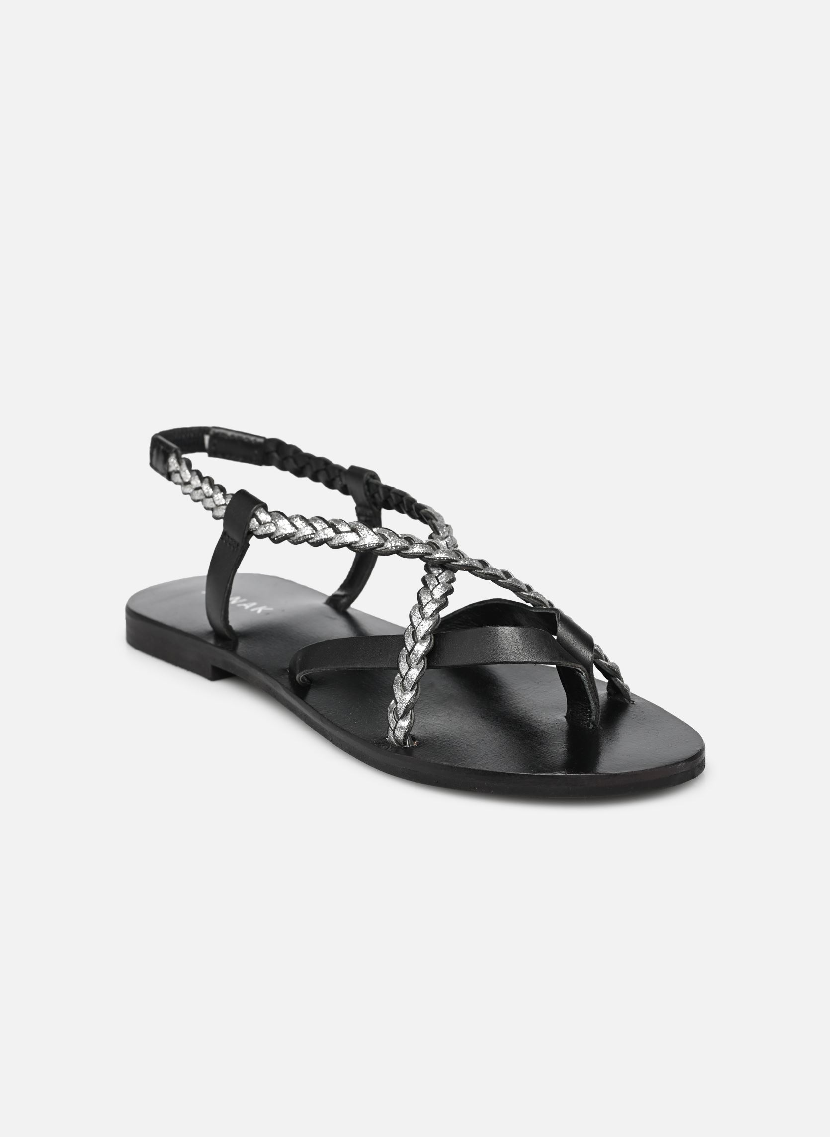 Sandales WARREN femme noir Jonak Sandales WARREN femme noir Noir/ Argent