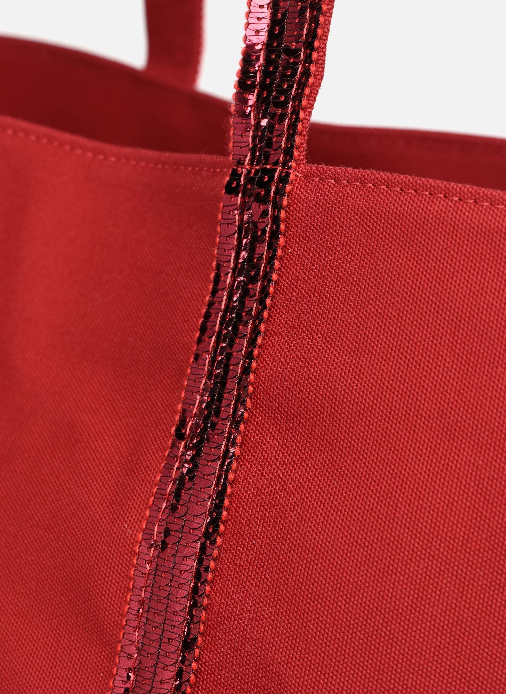 Grote winkelzak Cabas L Porte Epaule En Toile Coton Et P dames rood Vanessa Bruno Grote winkelzak Cabas L Porte Epaule En Toile Coton Et P dames rood GOJI
