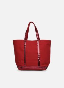 Grote winkelzak Cabas L Porte Epaule En Toile Coton Et P dames blauw