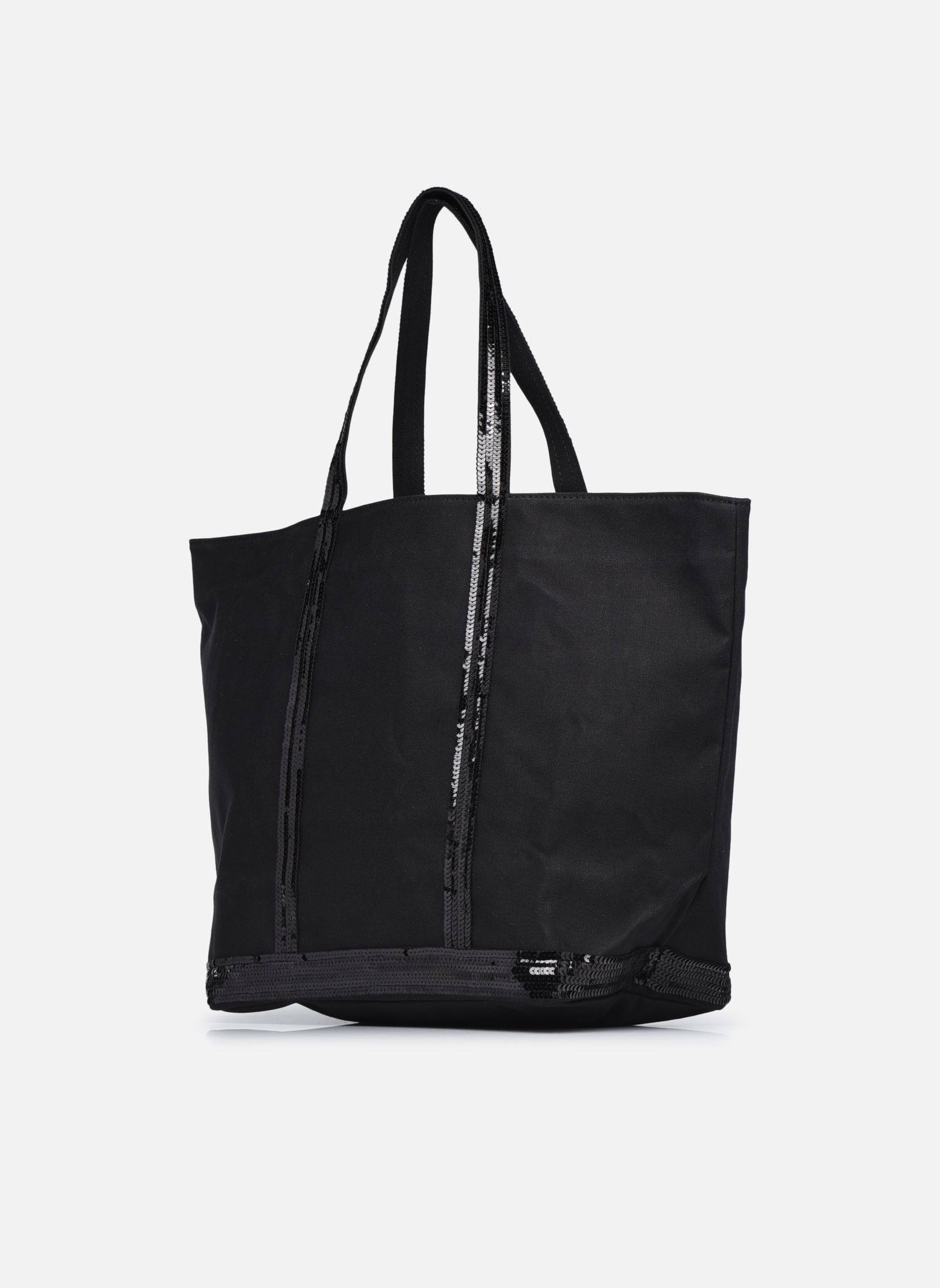 Cabas Cabas L Porte Epaule En Toile Coton Et P femme noir Vanessa Bruno Cabas Cabas L Porte Epaule En Toile Coton Et P femme noir NOIR