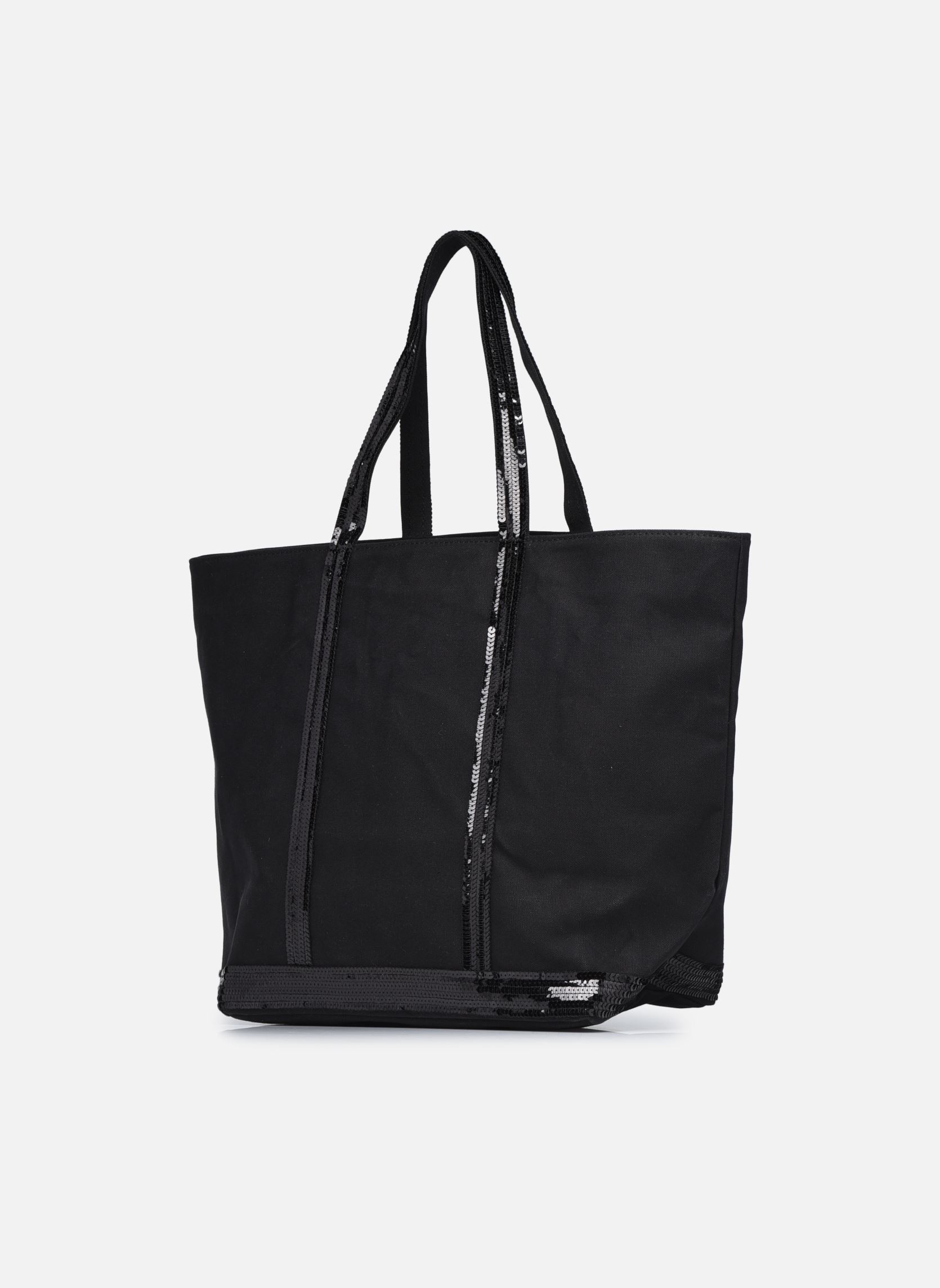 Cabas Cabas L Porte Epaule En Toile Coton Et P femme noir Vanessa Bruno Cabas Cabas L Porte Epaule En Toile Coton Et P femme noir NOIR