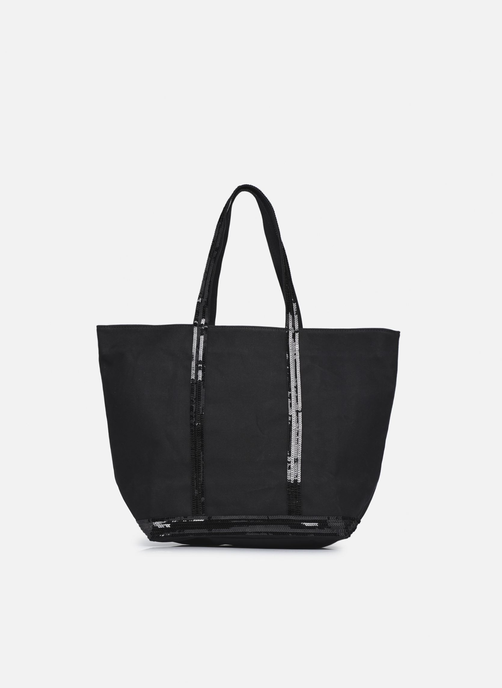 Cabas Cabas L Porte Epaule En Toile Coton Et P femme noir Vanessa Bruno Cabas Cabas L Porte Epaule En Toile Coton Et P femme noir NOIR