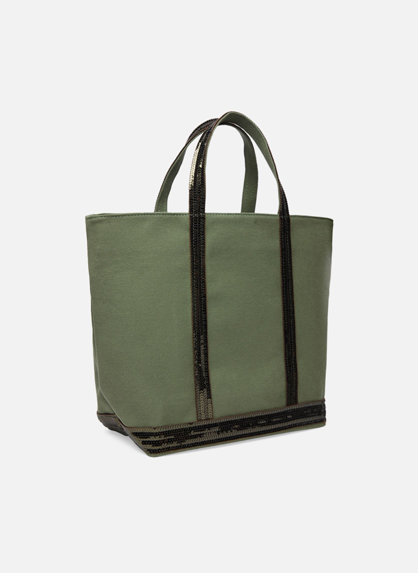 Cabas Cabas L Porte Epaule En Toile Coton Et P femme vert Vanessa Bruno Cabas Cabas L Porte Epaule En Toile Coton Et P femme vert TREFLE