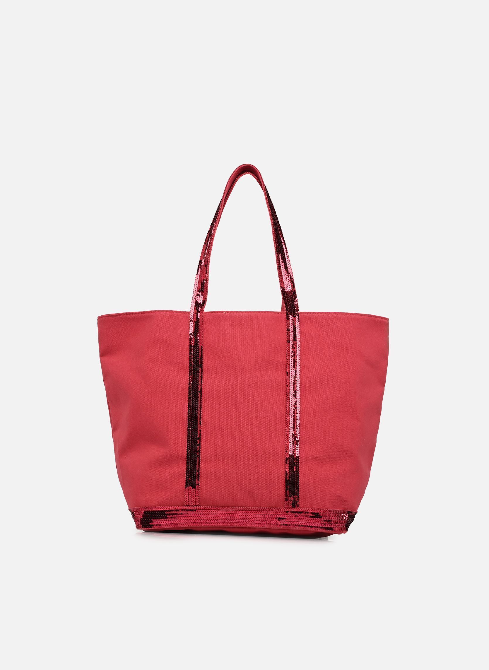 Cabas Cabas L Porte Epaule En Toile Coton Et P femme rouge Vanessa Bruno Cabas Cabas L Porte Epaule En Toile Coton Et P femme rouge GROSEILLE