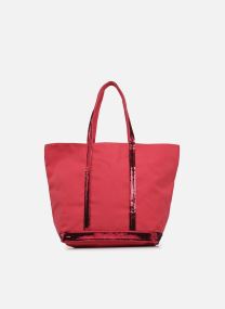 Cabas Cabas L Porte Epaule En Toile Coton Et P femme bleu
