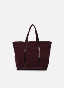 Cabas Cabas L Porte Epaule En Lin Et Paillette femme bordeaux Vanessa Bruno Cabas Cabas L Porte Epaule En Lin Et Paillette femme bordeaux AUBERGINE