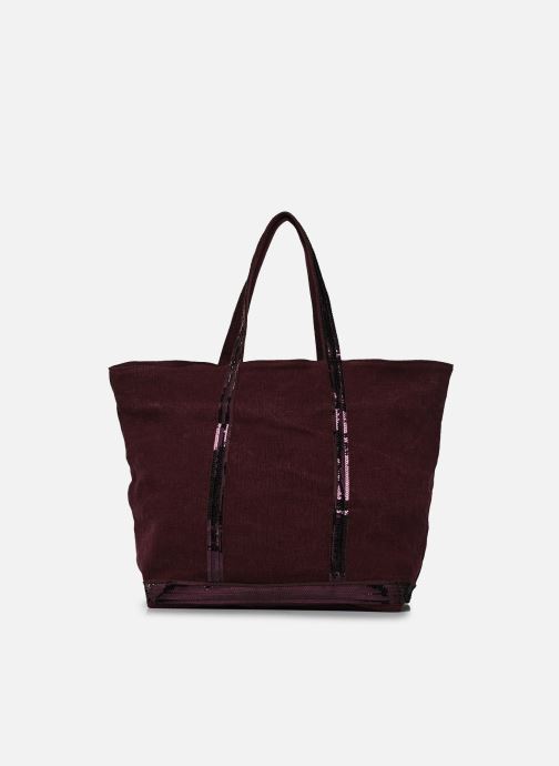 Vanessa Bruno Cabas Cabas L Porte Epaule En Lin Et Paillette femme bordeaux
