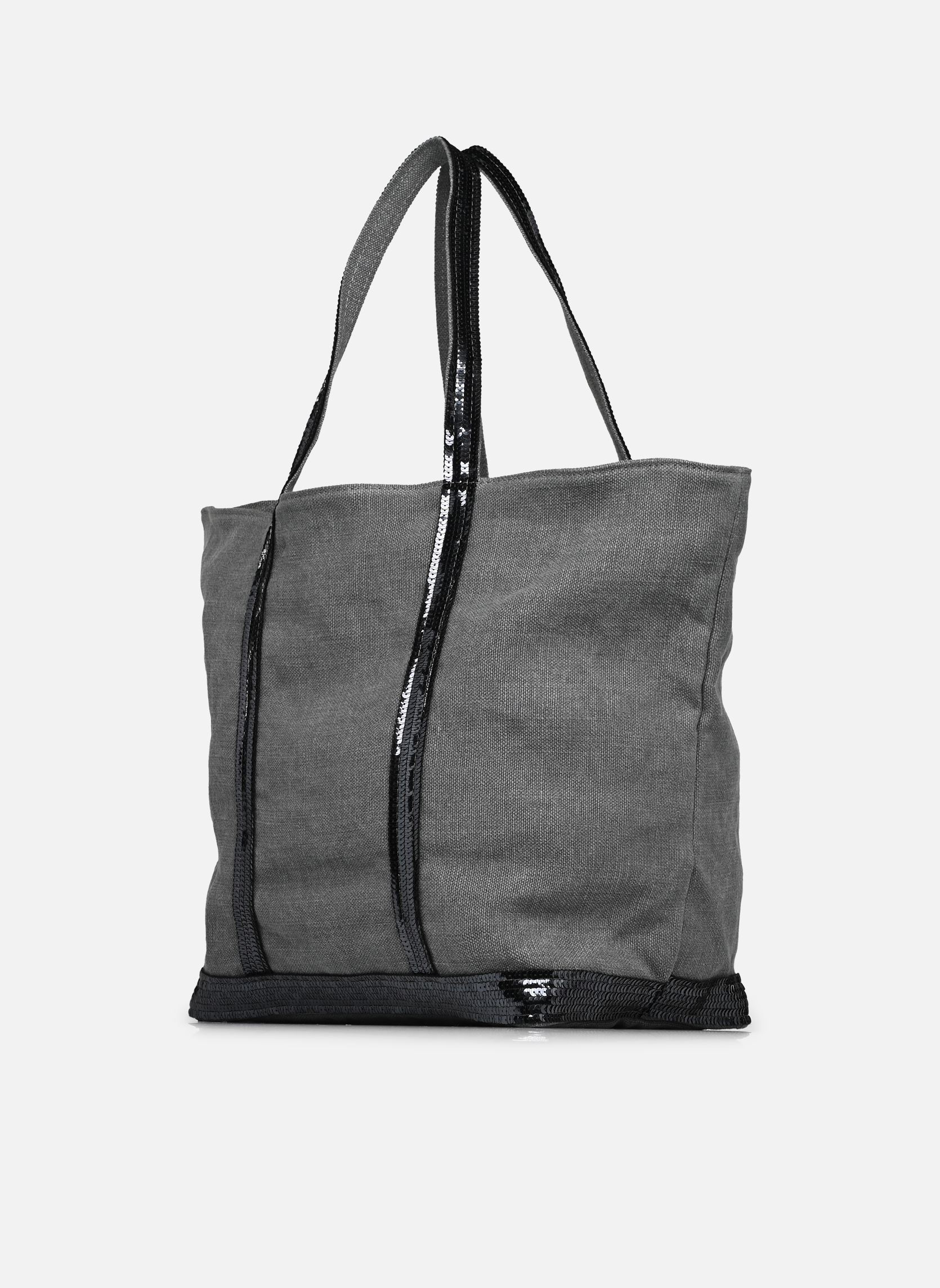 Shopper Cabas L Porte Epaule En Lin Et Paillette damen grün Vanessa Bruno Shopper Cabas L Porte Epaule En Lin Et Paillette damen grün ESTRAGON