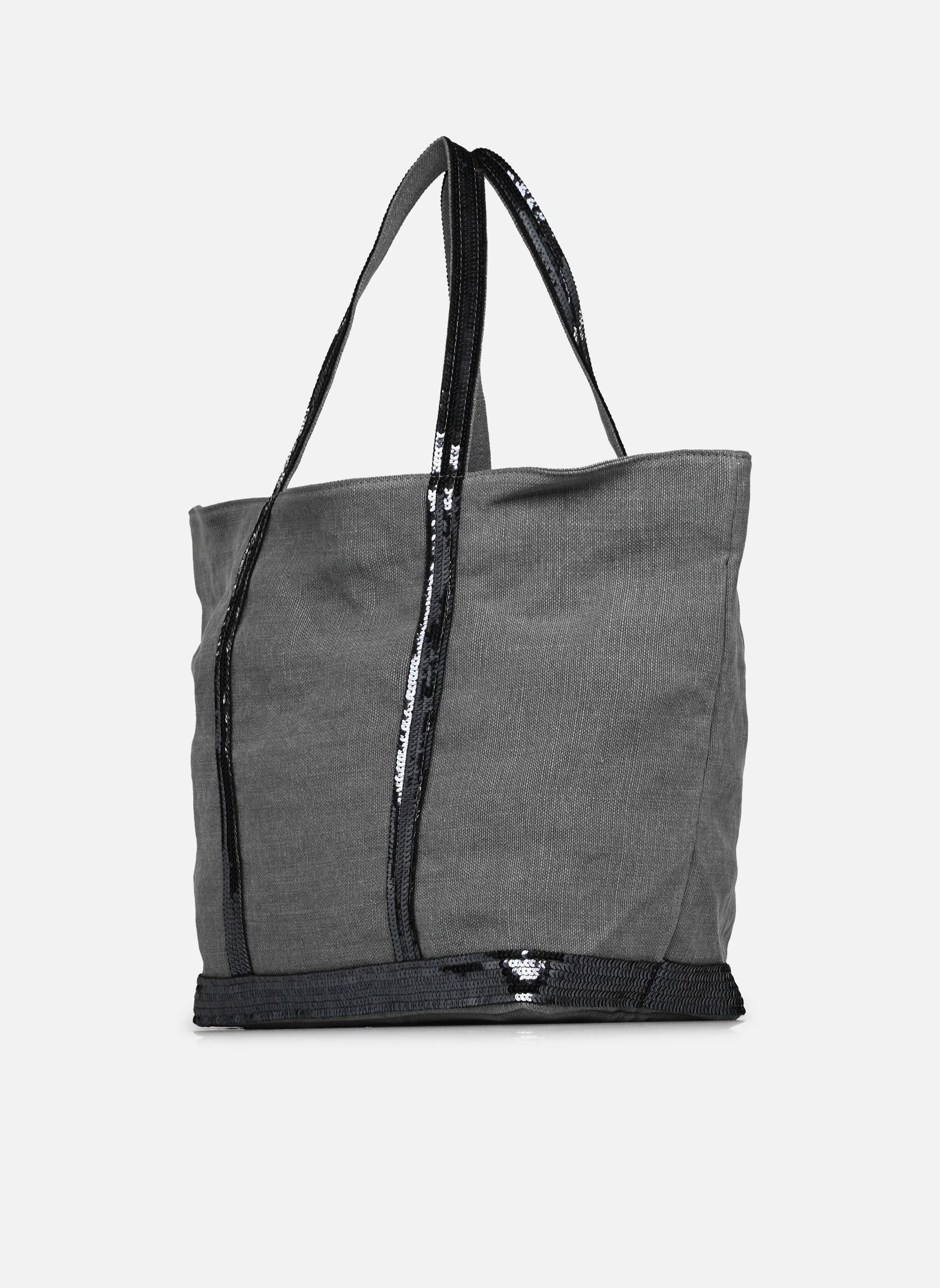 Shopper Cabas L Porte Epaule En Lin Et Paillette damen grün Vanessa Bruno Shopper Cabas L Porte Epaule En Lin Et Paillette damen grün ESTRAGON