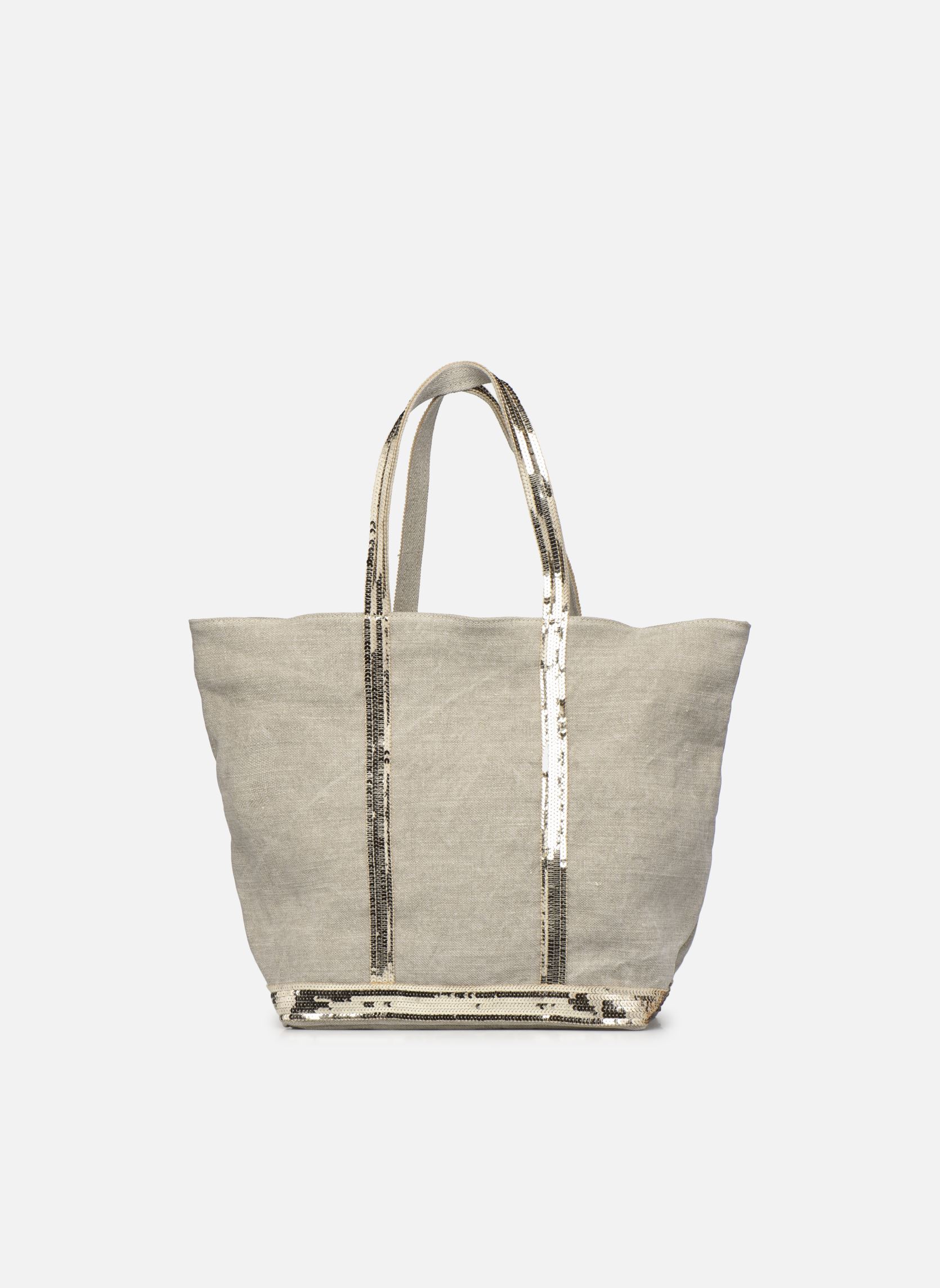 Cabas Cabas L Porte Epaule En Lin Et Paillette femme beige Vanessa Bruno Cabas Cabas L Porte Epaule En Lin Et Paillette femme beige SABLE
