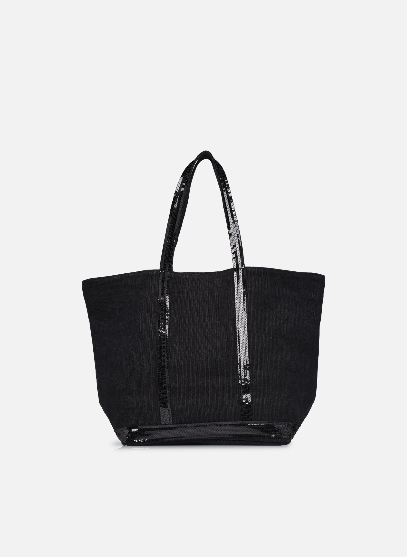 Cabas Cabas L Porte Epaule En Lin Et Paillette femme noir Vanessa Bruno Cabas Cabas L Porte Epaule En Lin Et Paillette femme noir NOIR