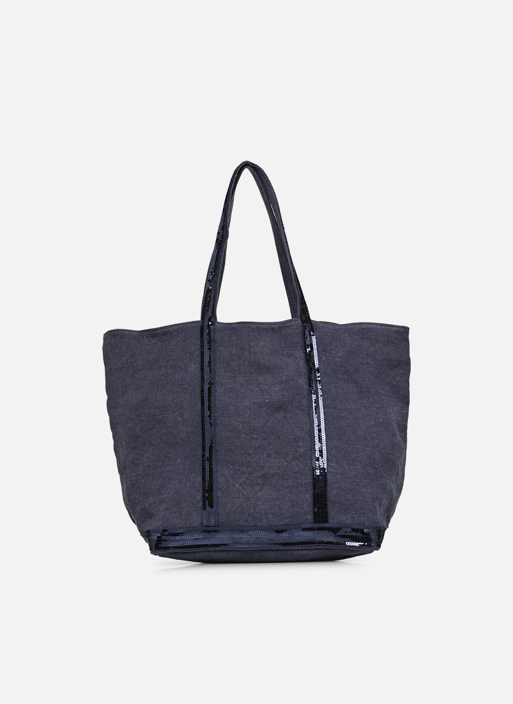 Borsa da spiaggia Cabas L Porte Epaule En Lin Et Paillette donna blu Vanessa Bruno Borsa da spiaggia Cabas L Porte Epaule En Lin Et Paillette donna blu DENIM