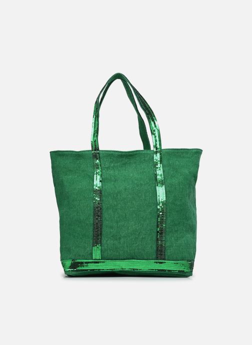 Vanessa Bruno Cabas Cabas L Porte Epaule En Lin Et Paillette femme vert