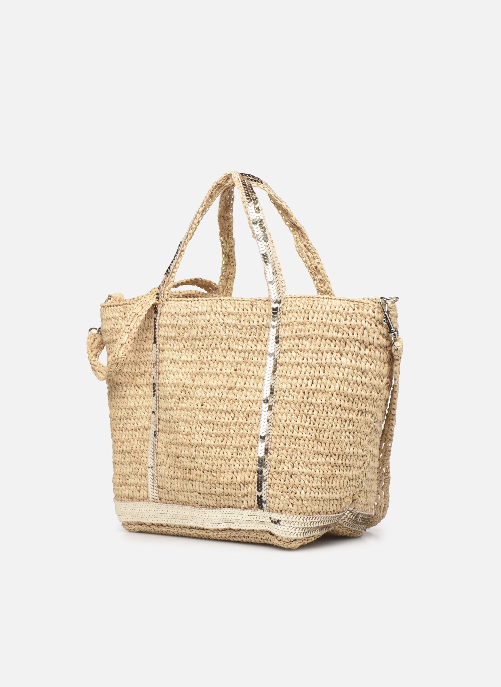 Cabas Cabas Petit Bandoulière Raphia Et Paille femme beige Vanessa Bruno Cabas Cabas Petit Bandoulière Raphia Et Paille femme beige NATUREL