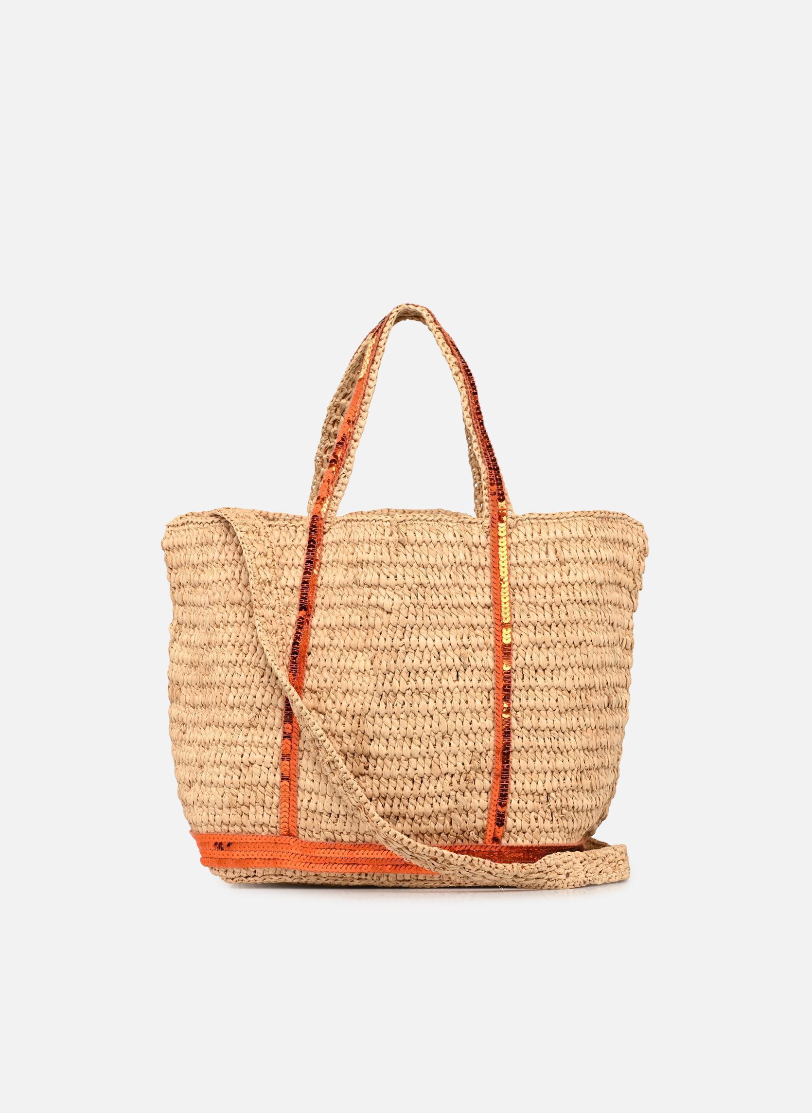 Grote winkelzak Cabas Petit Bandoulière Raphia Et Paille dames beige Vanessa Bruno Grote winkelzak Cabas Petit Bandoulière Raphia Et Paille dames beige MANDARINE