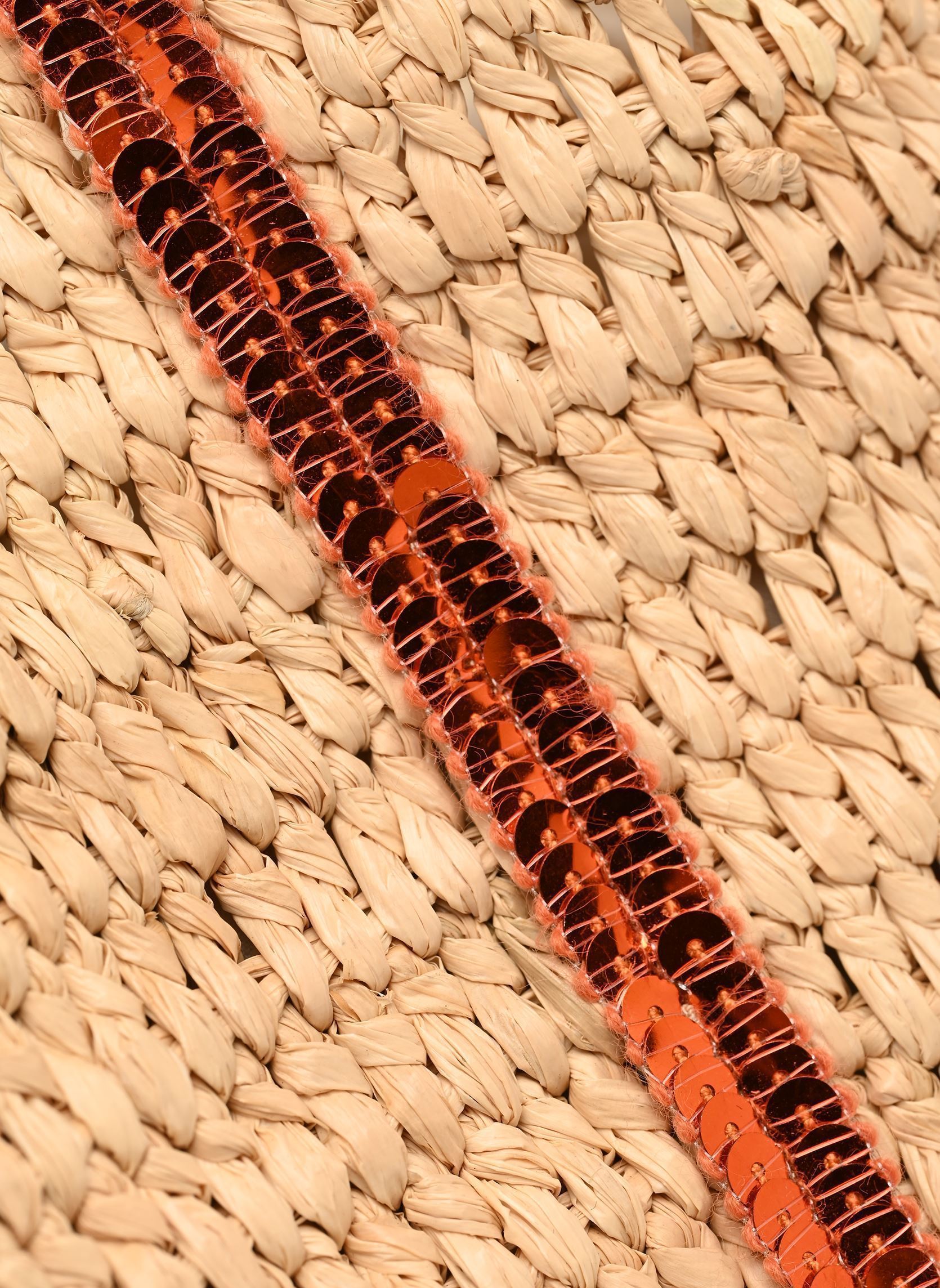 Grote winkelzak Cabas Petit Bandoulière Raphia Et Paille dames beige Vanessa Bruno Grote winkelzak Cabas Petit Bandoulière Raphia Et Paille dames beige MANDARINE