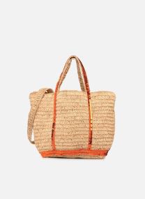 Grote winkelzak Cabas Petit Bandoulière Raphia Et Paille dames beige