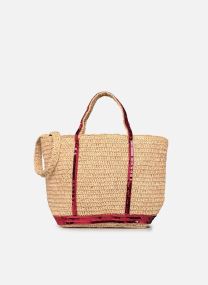 Grote winkelzak Cabas Petit Bandoulière Raphia Et Paille dames beige
