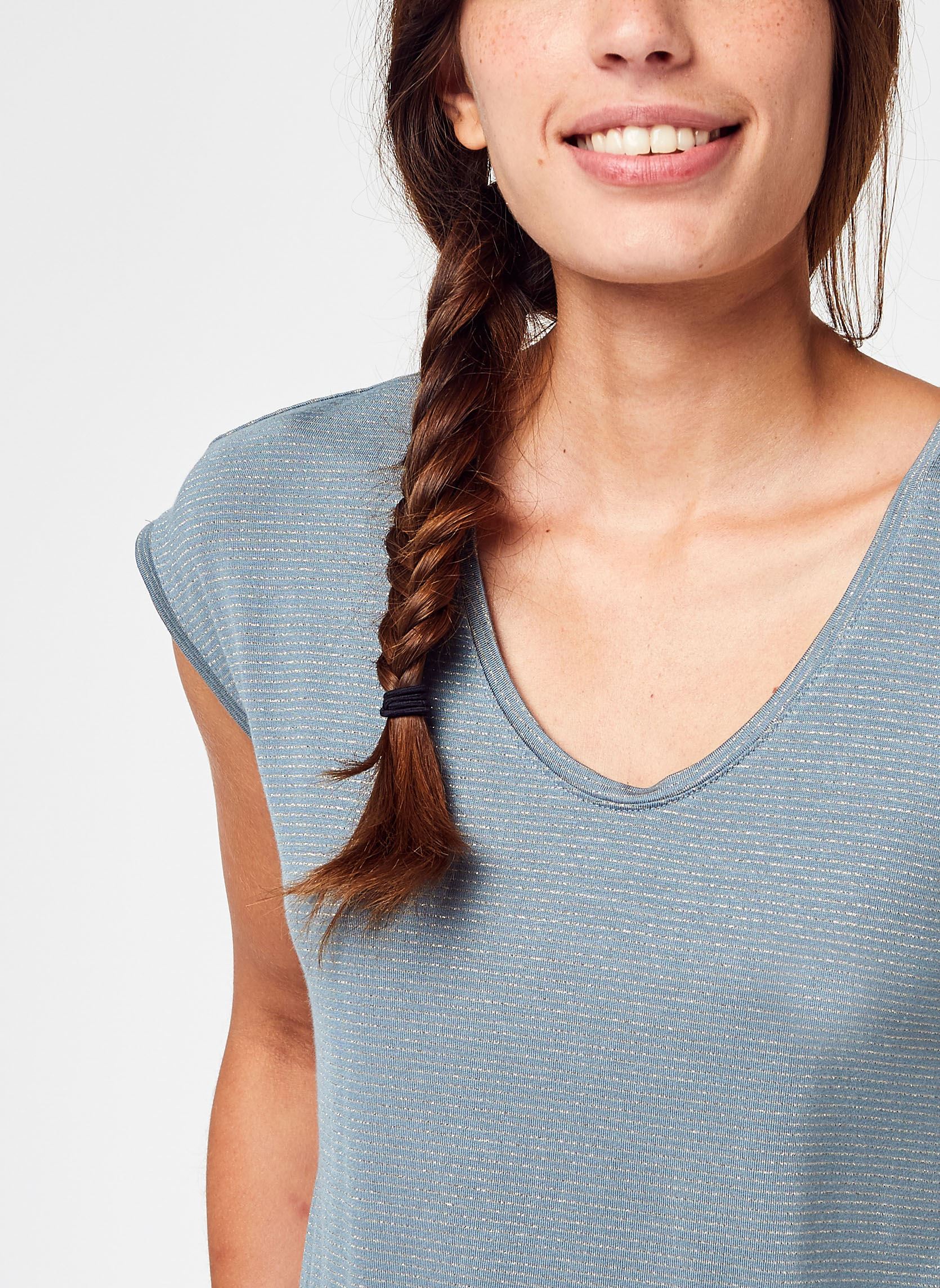 T-Shirts Pcbillo Tee Lurex Stripes Noos damen blau Pieces T-Shirts Pcbillo Tee Lurex Stripes Noos damen blau Trooper