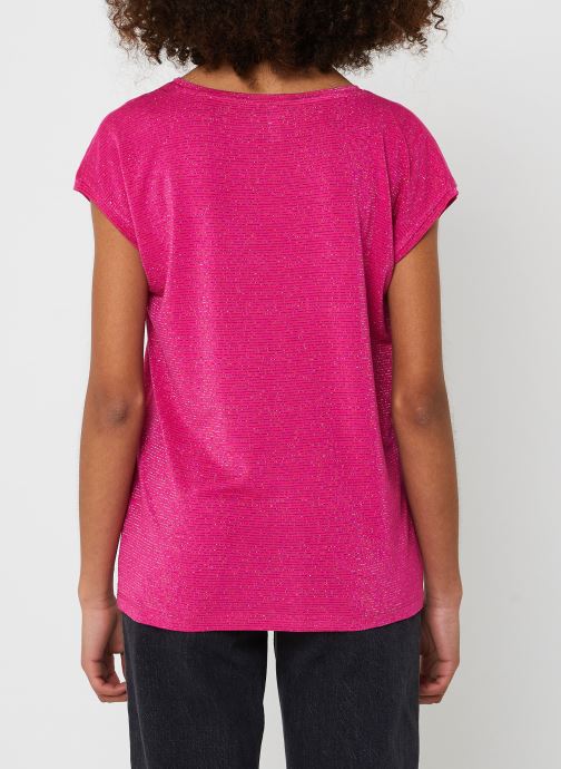 Pieces PCBILLO TEE STRIPES - T-shirt con stampa - grape leaf Pieces PCBILLO TEE STRIPES - T-shirt con stampa - grape leaf