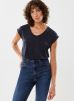 Pieces PCBILLO TEE STRIPES - T-shirt imprimé - offwhite/blanc