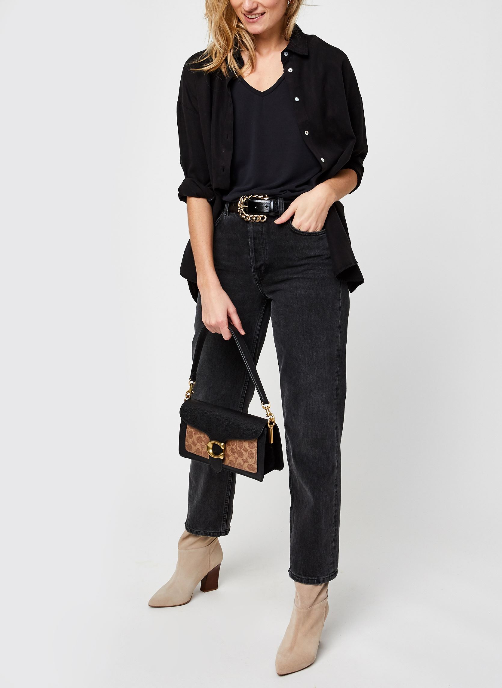 Tee-shirts Pckamala Tee Noos Bc femme noir Pieces Tee-shirts Pckamala Tee Noos Bc femme noir BLACK