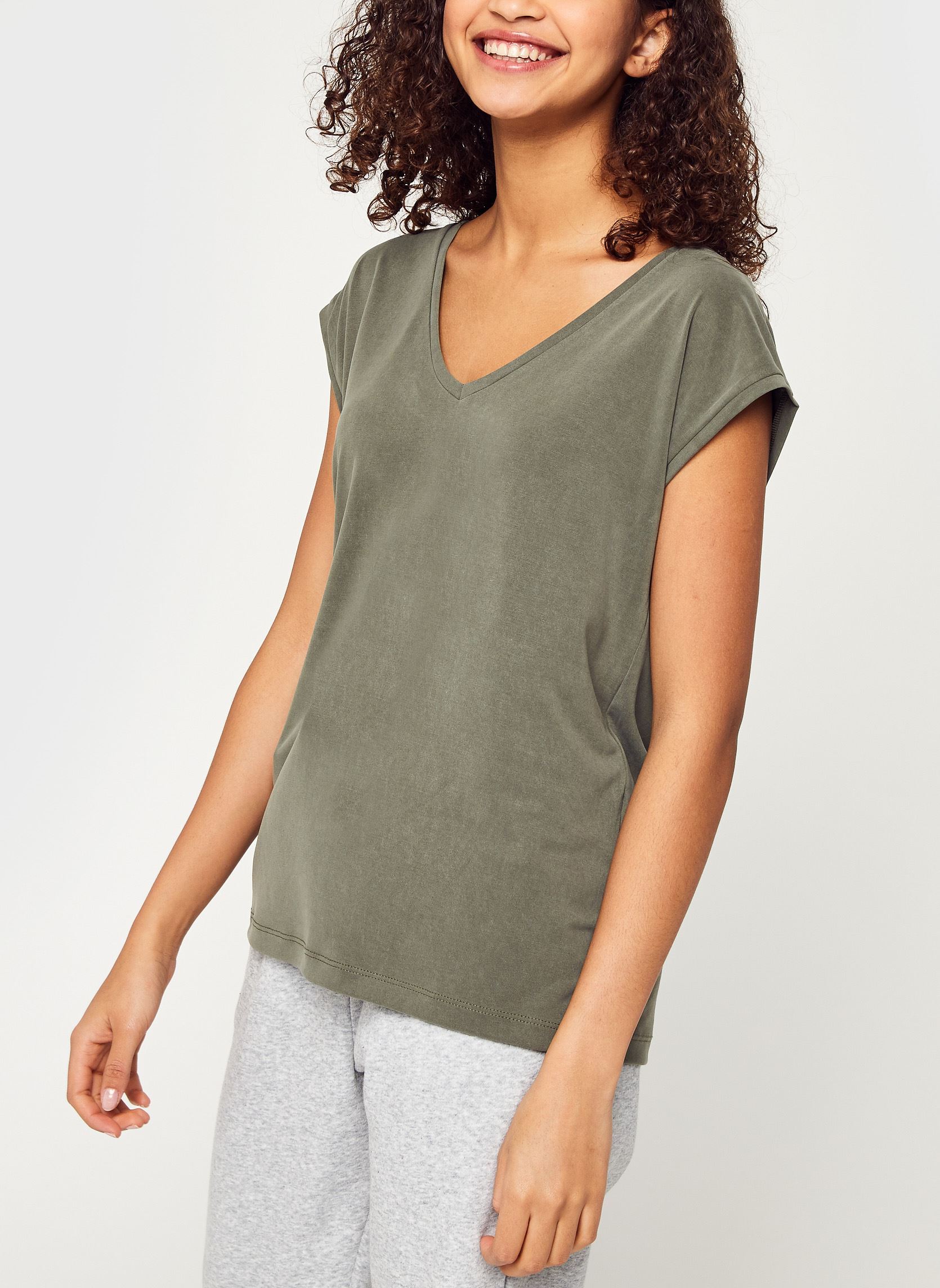 Pieces PCKAMALA TEE Pink - Fast delivery