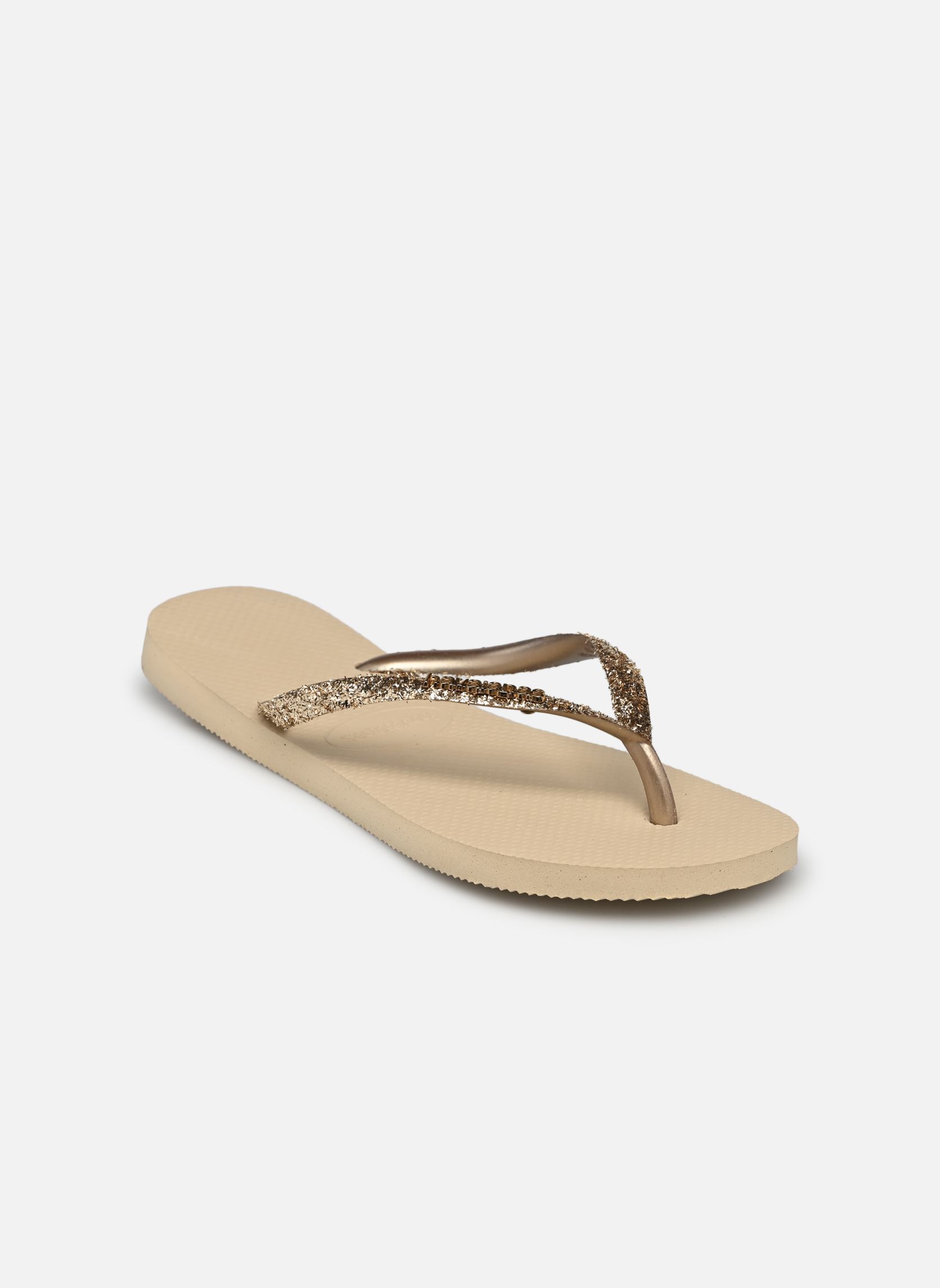 Flip-Flops Slim Glitter II W damen gold und bronze Havaianas Flip-Flops Slim Glitter II W damen gold und bronze SAND GREY