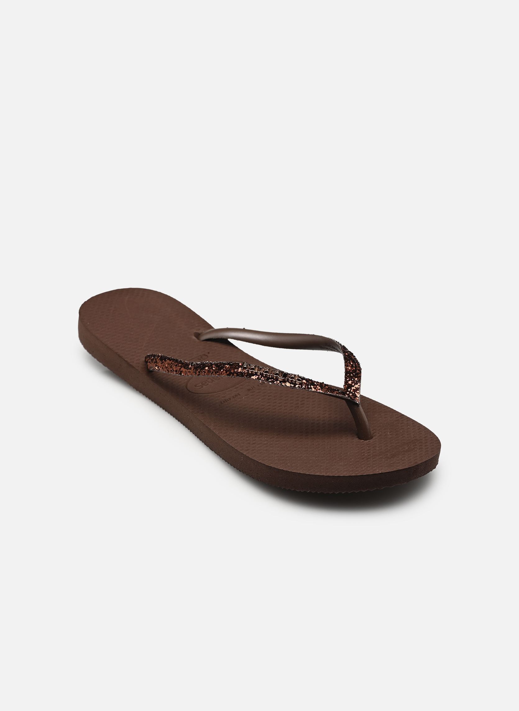Flip-Flops Slim Glitter II W damen braun Havaianas Flip-Flops Slim Glitter II W damen braun DARK BROWN