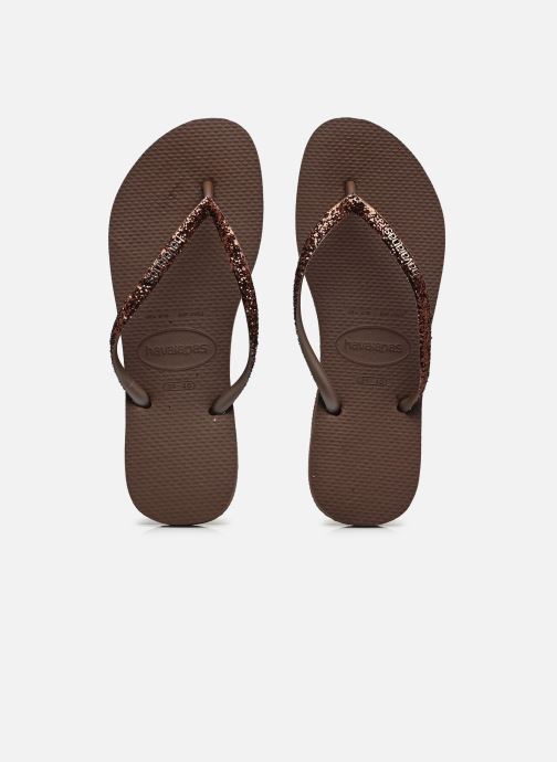 Havaianas Slippers Slim Glitter II W dames bruin