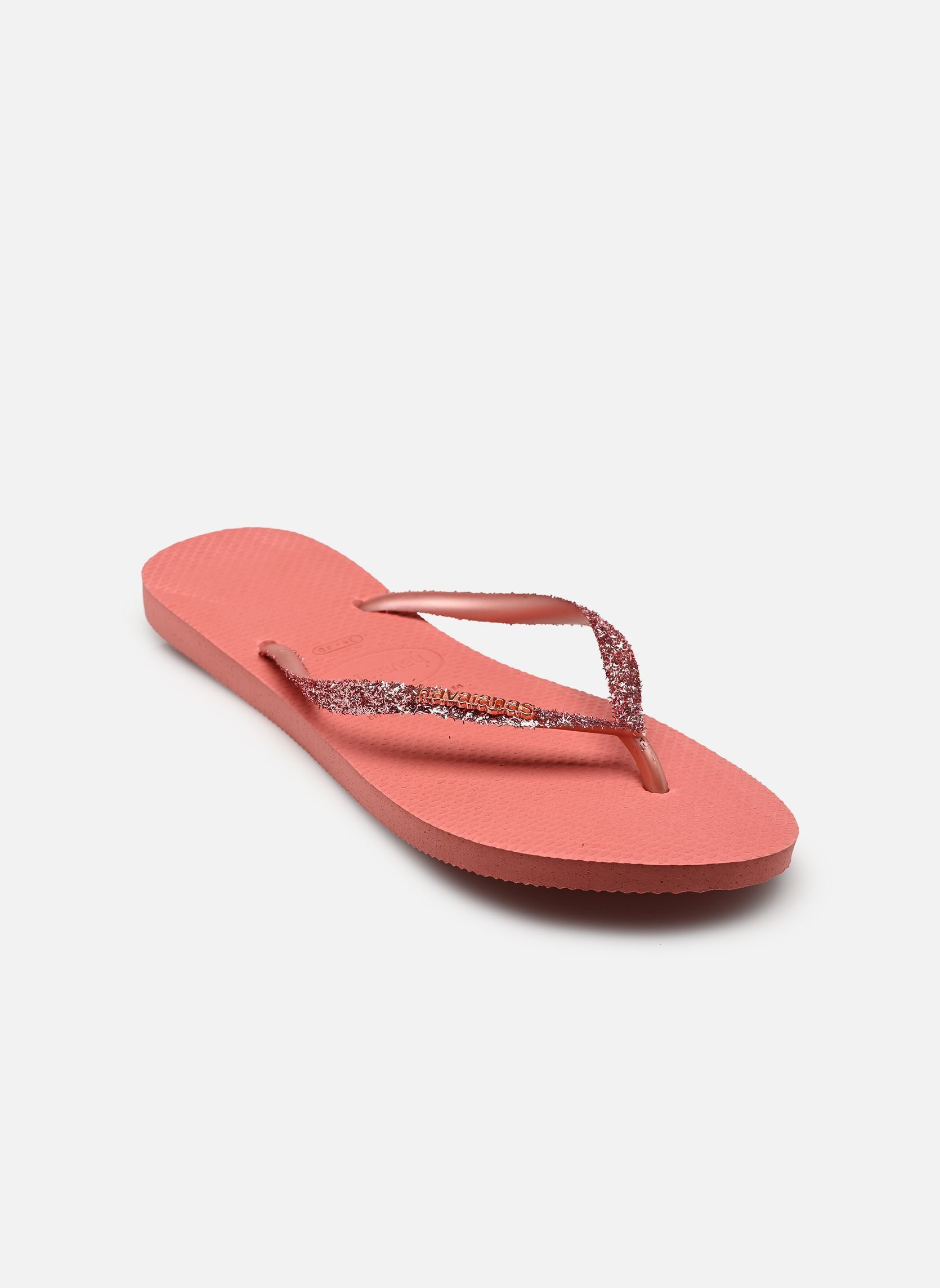 Tongs Slim Glitter II W femme rose Havaianas Tongs Slim Glitter II W femme rose CANYON CLAY