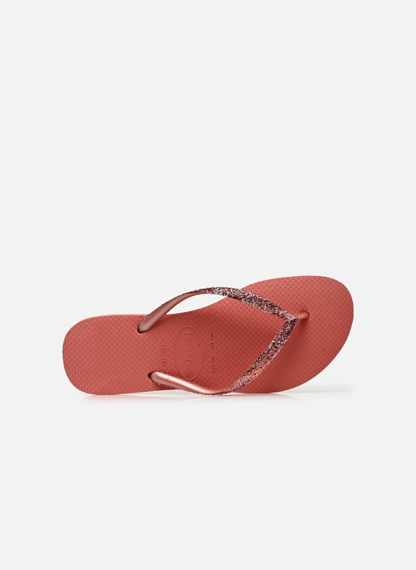 Tongs Slim Glitter II W femme rose Havaianas Tongs Slim Glitter II W femme rose CANYON CLAY