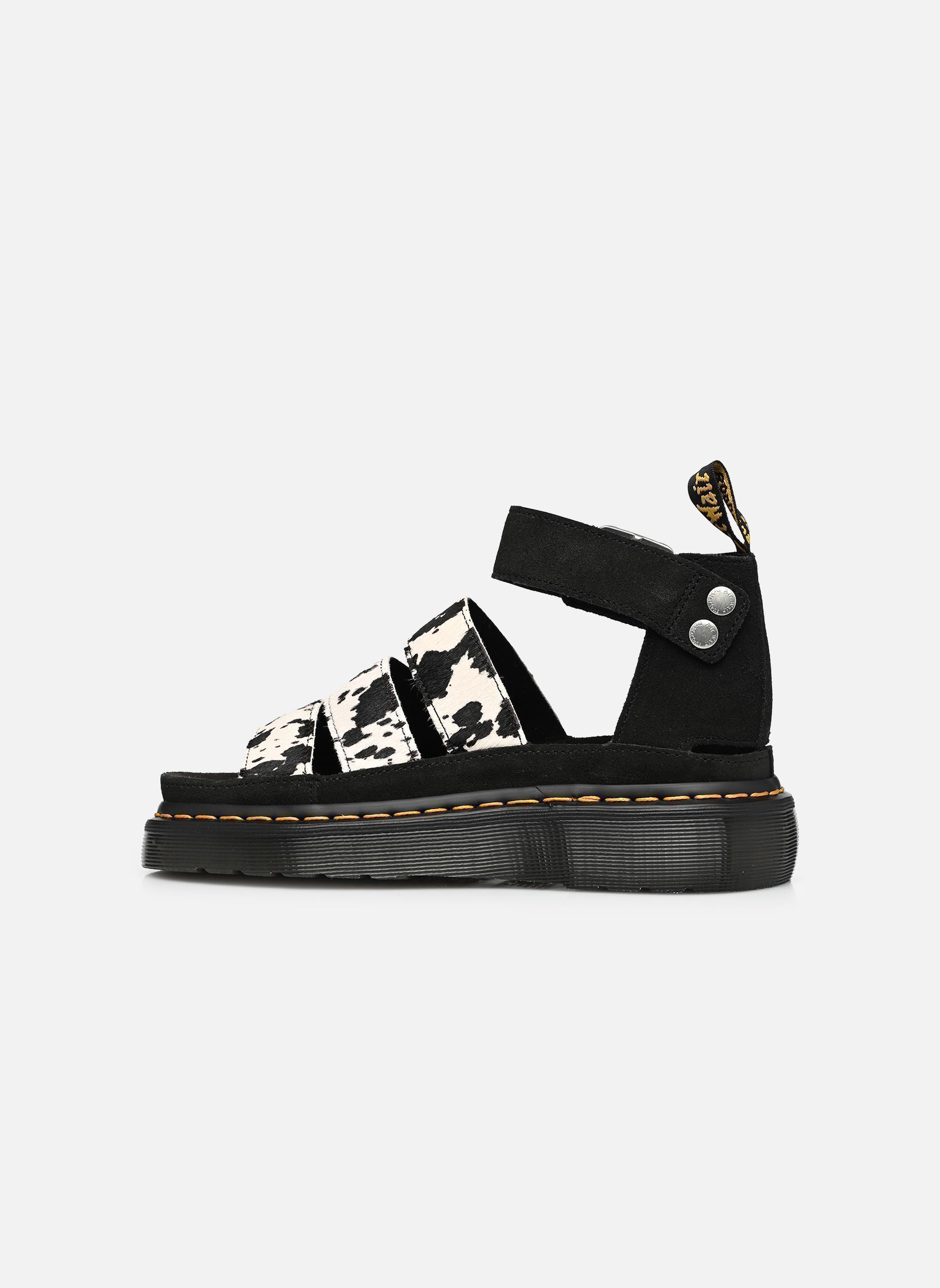 Sandales compensées et plateformes Clarissa II Quad femme noir Dr. Martens Sandales compensées et plateformes Clarissa II Quad femme noir CREAM+BLACK HAIR ON+EH SUEDE