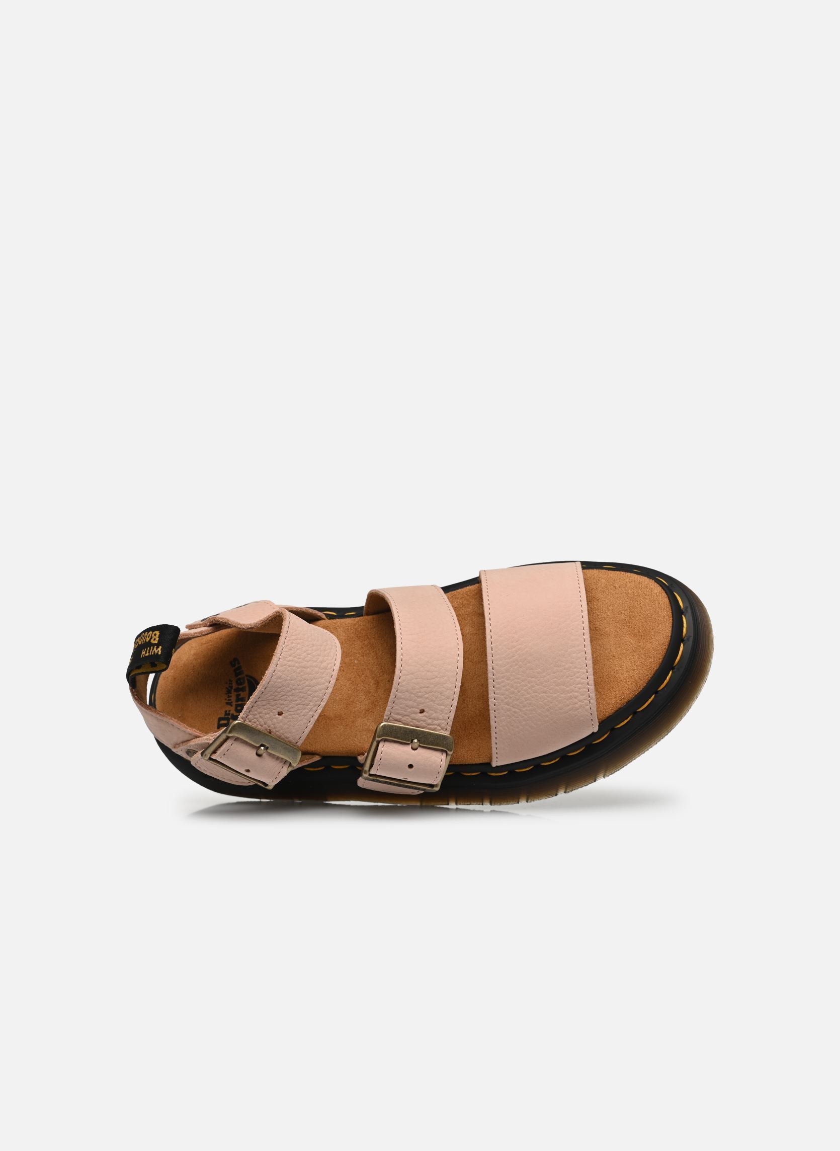 Sandali con zeppa e plateau Gryphon Quad donna rosa Dr. Martens Sandali con zeppa e plateau Gryphon Quad donna rosa POWDER PINK MILLED NUBUCK WP