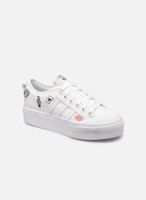 adidas originals Nizza Platform J (Wit 